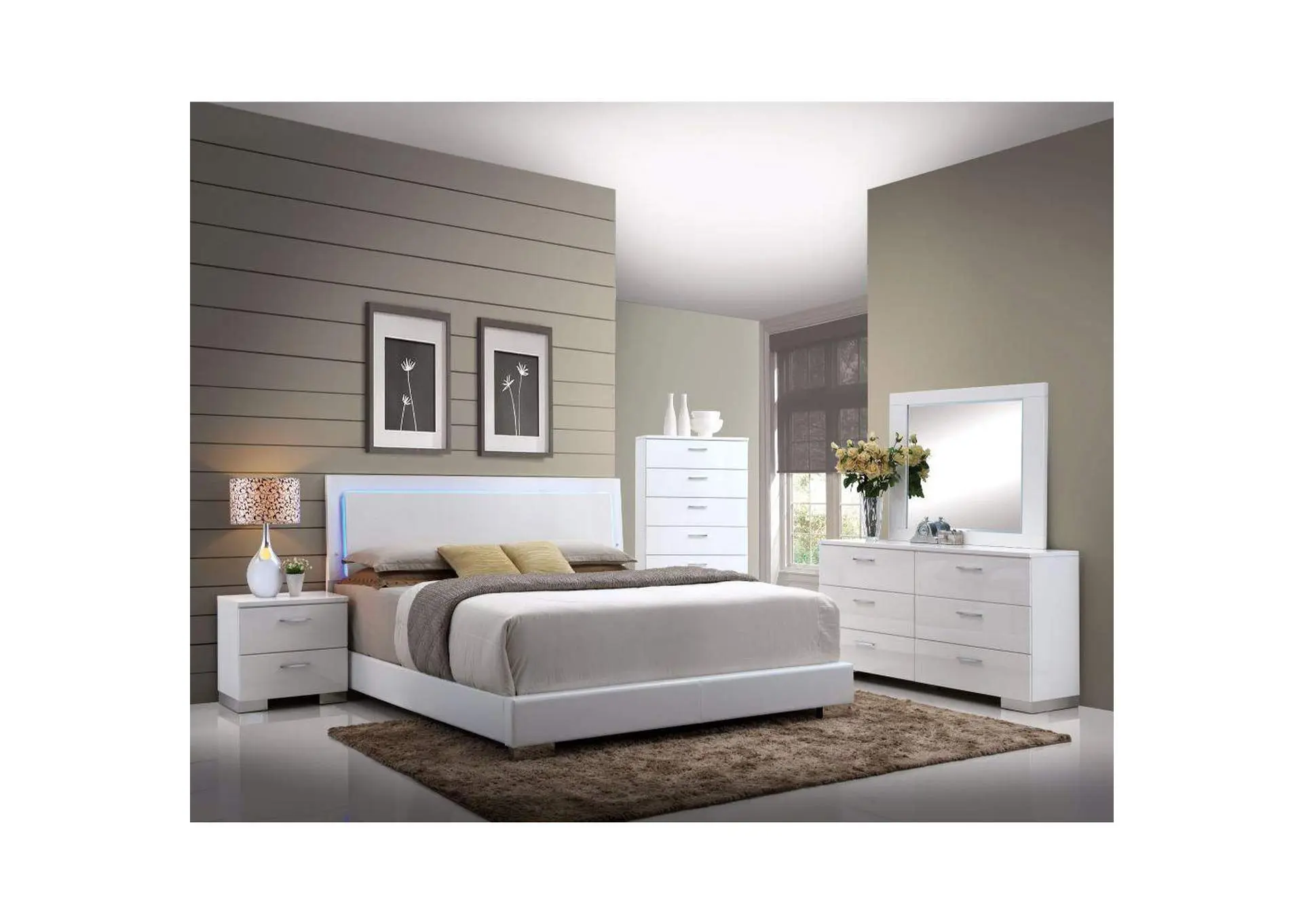 Lorimar Queen Bed with Led