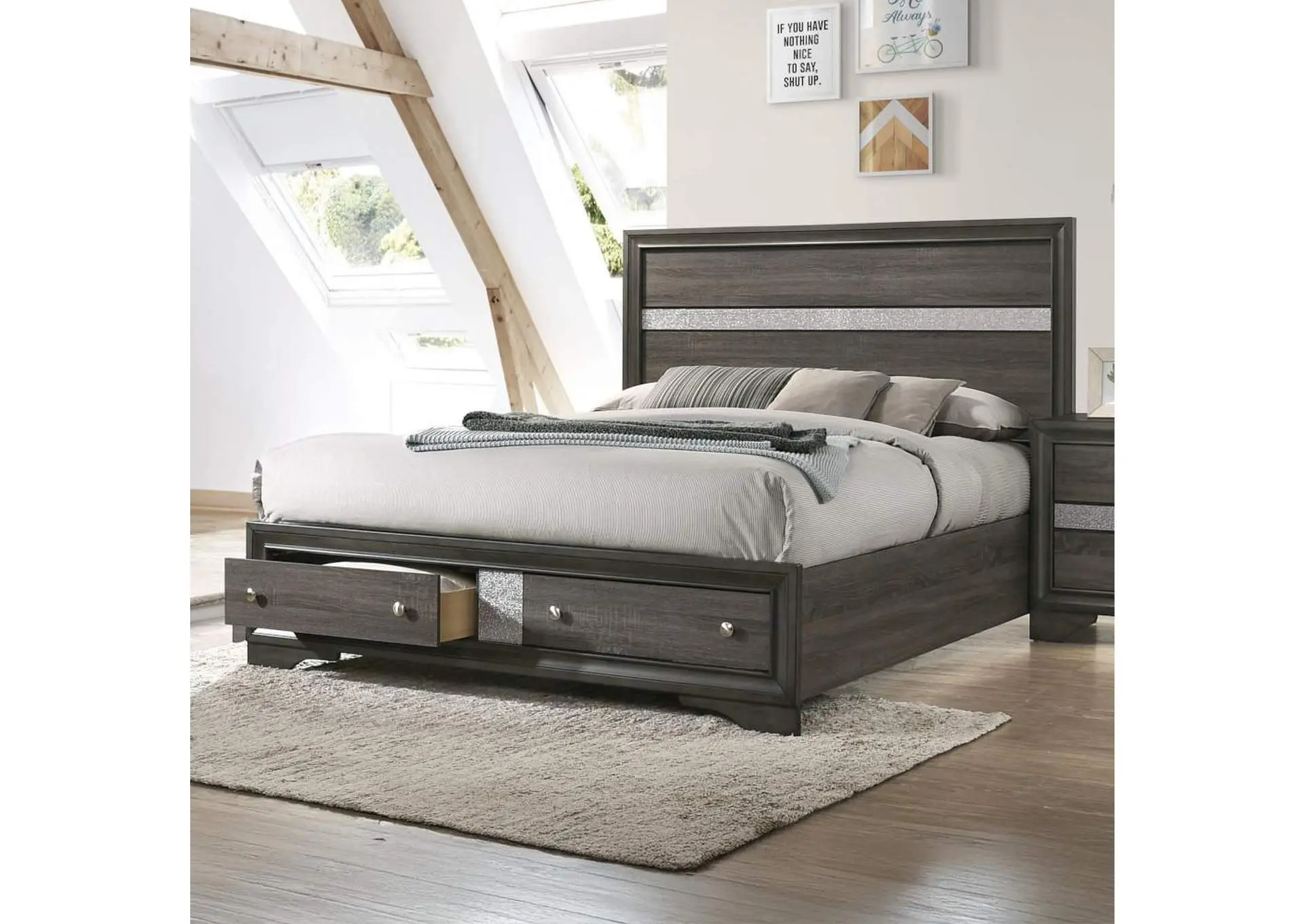 Naima Ek Bed with Storage