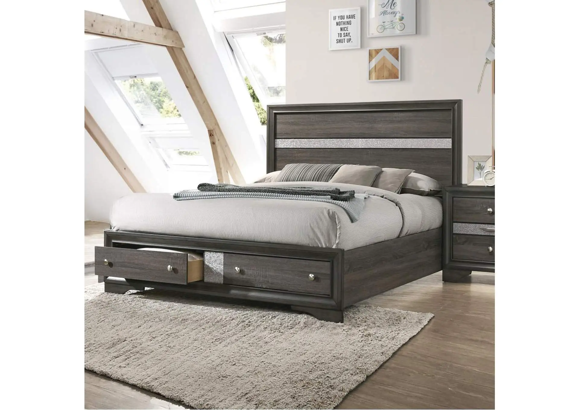 Naima Queen Bed with Storage