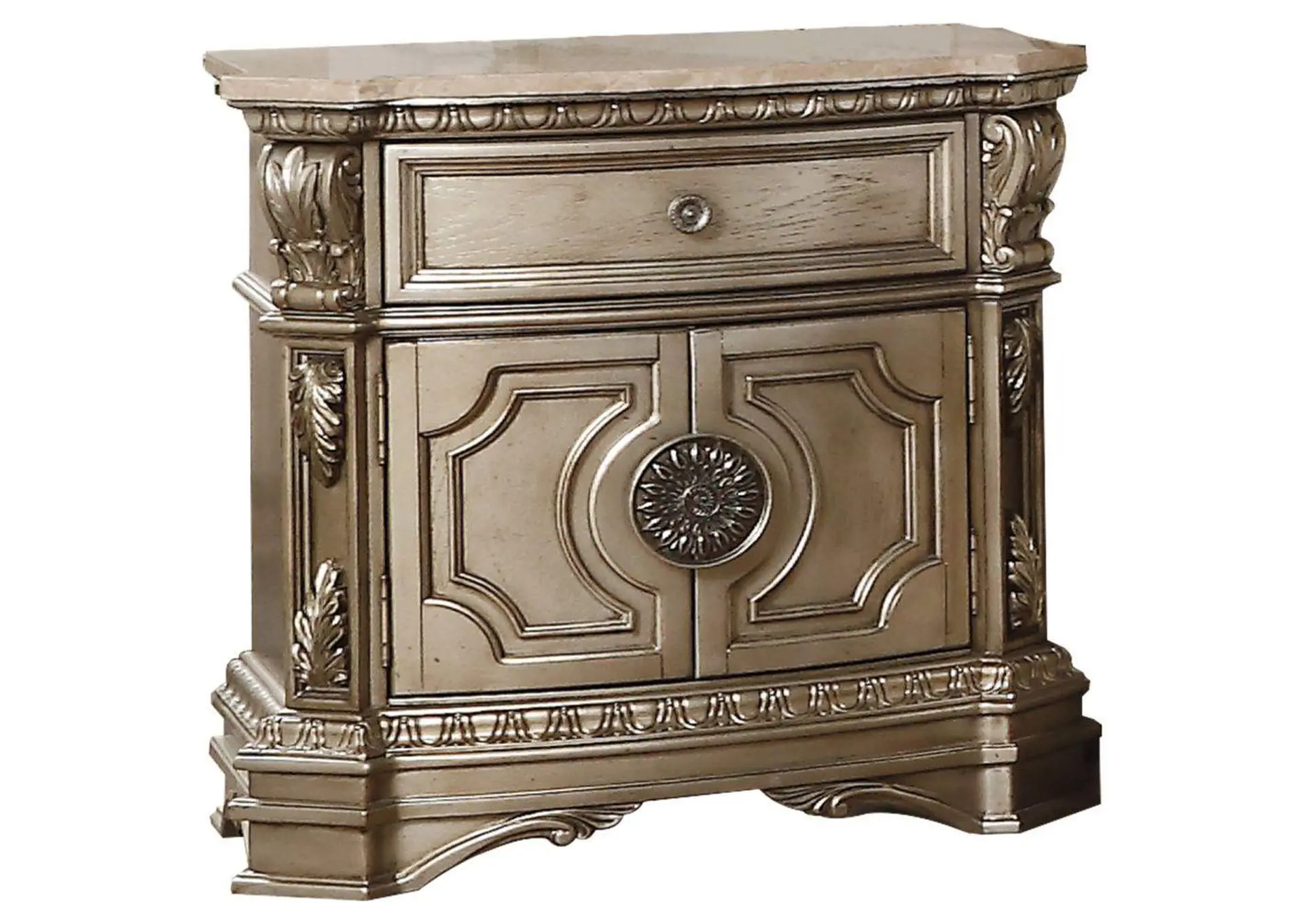 Northville Nightstand with Marble Top