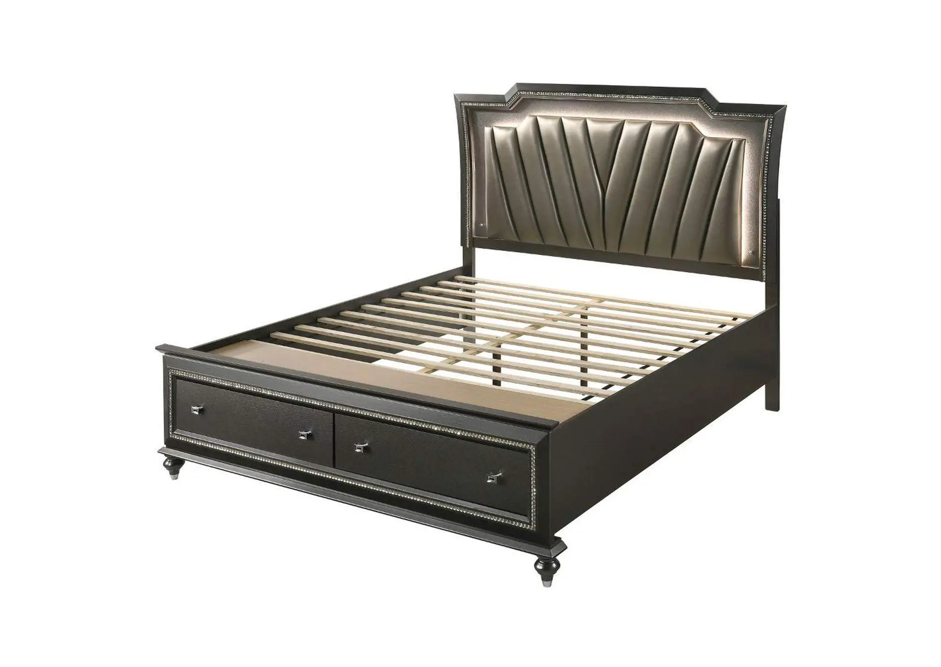 Kaitlyn Ck Bed with Led and Storage