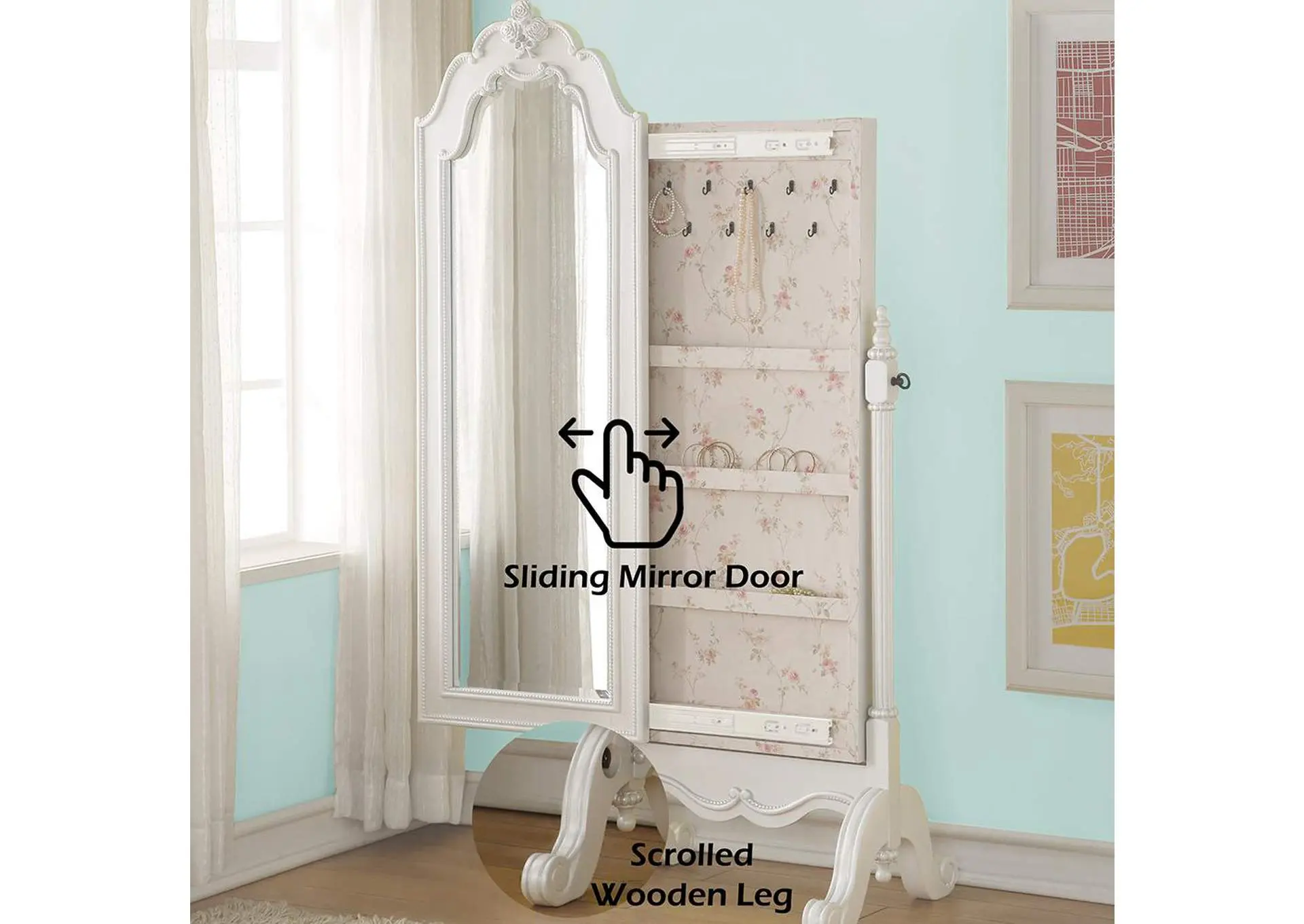 Edalene Jewelry Armoire — view 4