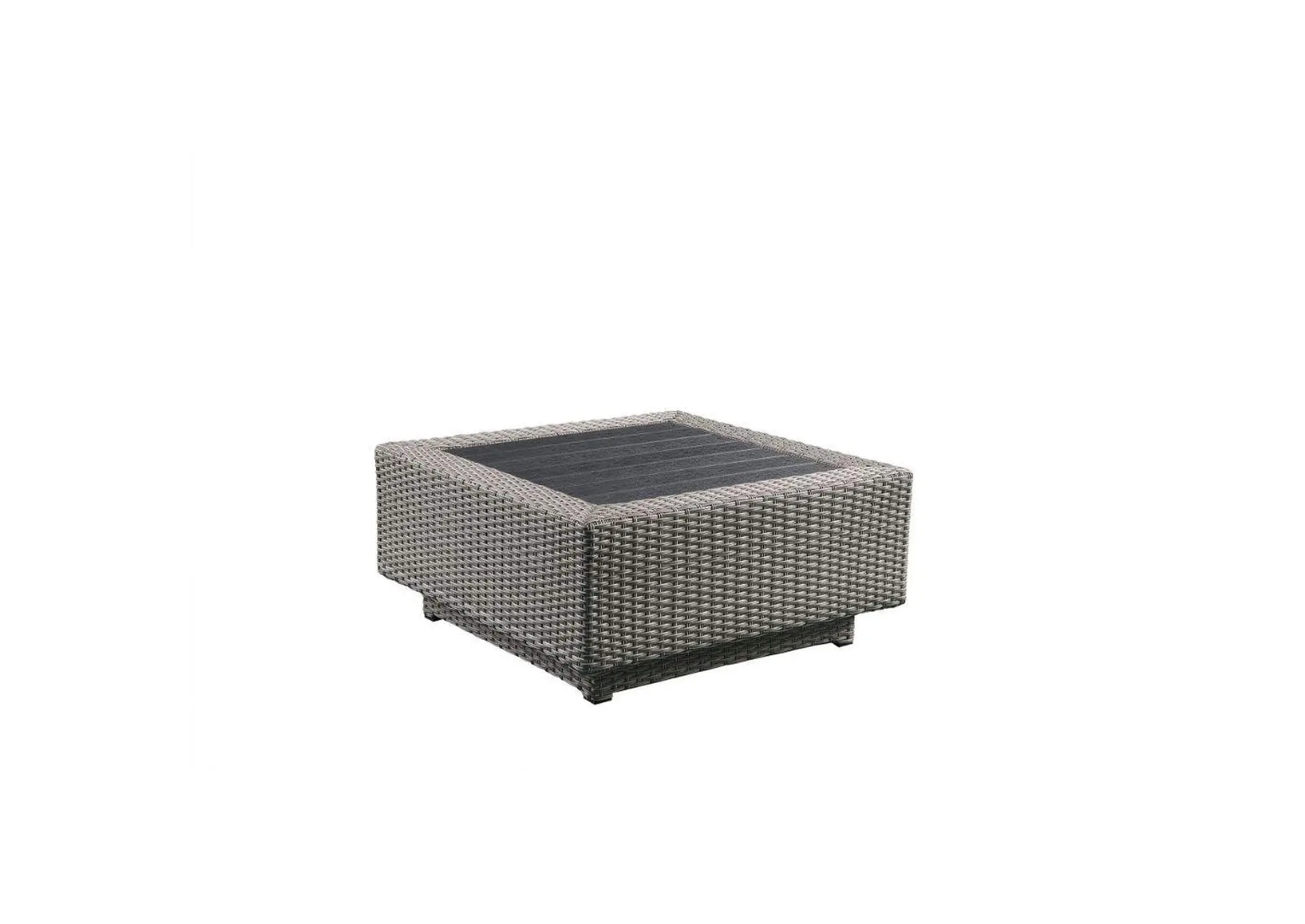 Salena Patio Sectional Sofa with 4 Pillows and Coffee Table — view 6
