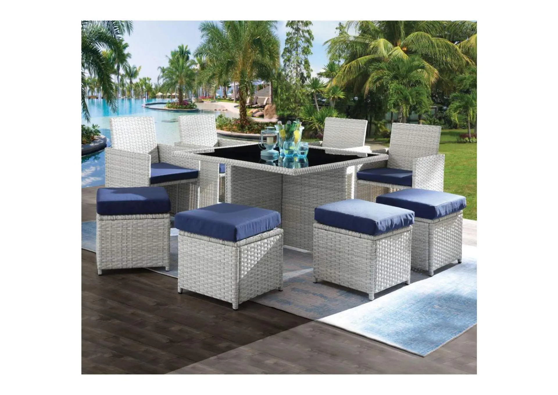 Paitalyi 9Pc Bistro Set