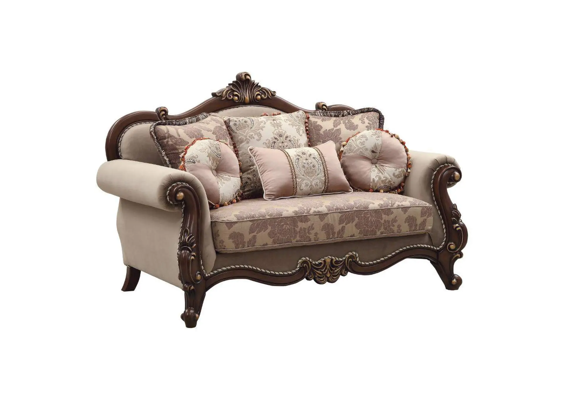 Mehadi Loveseat with 6 Pillows