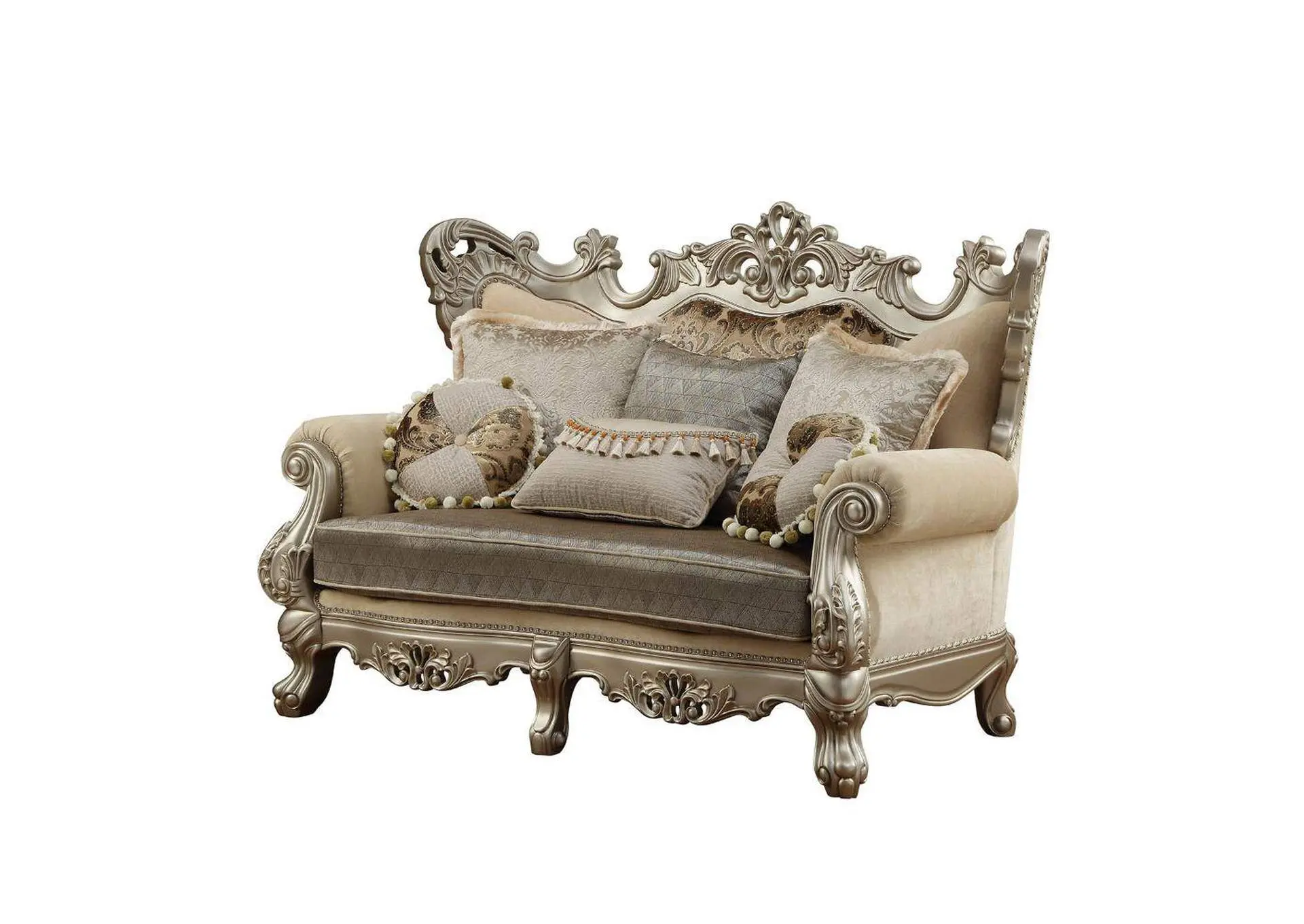 Ranita Loveseat with 6 Pillows