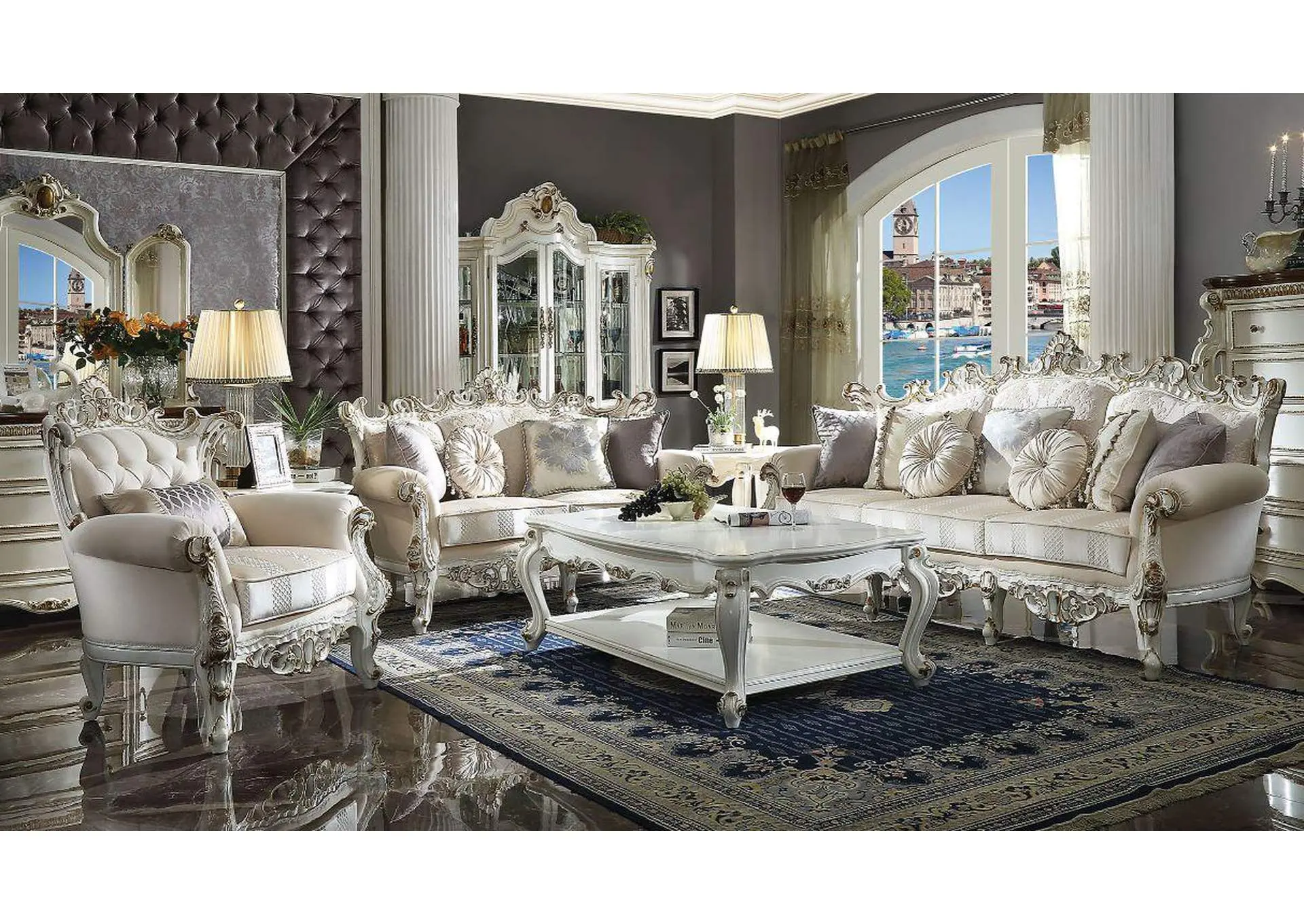 Picardy Ii Sofa with 7 Pillows