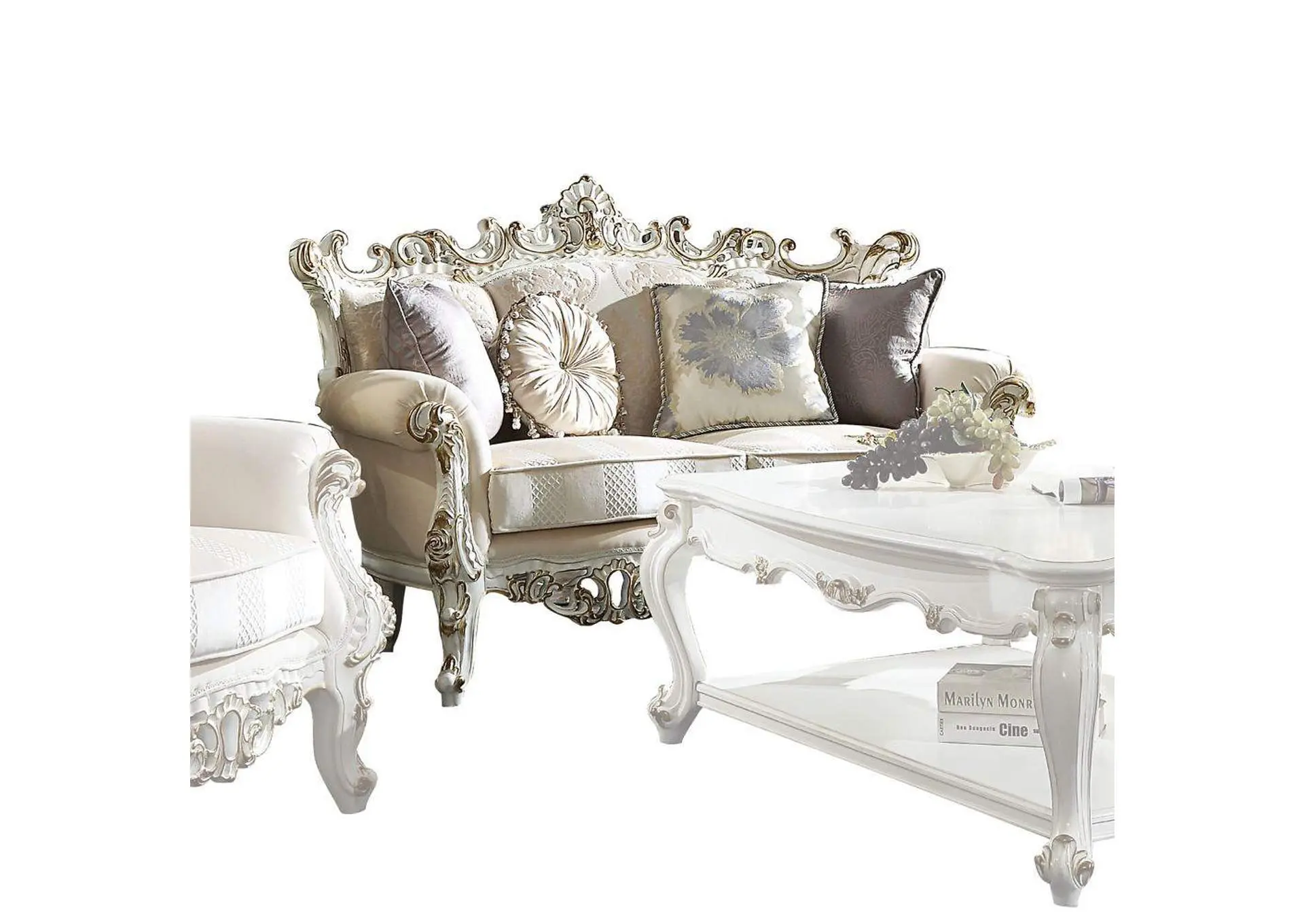 Picardy Ii Loveseat with 4 Pillows