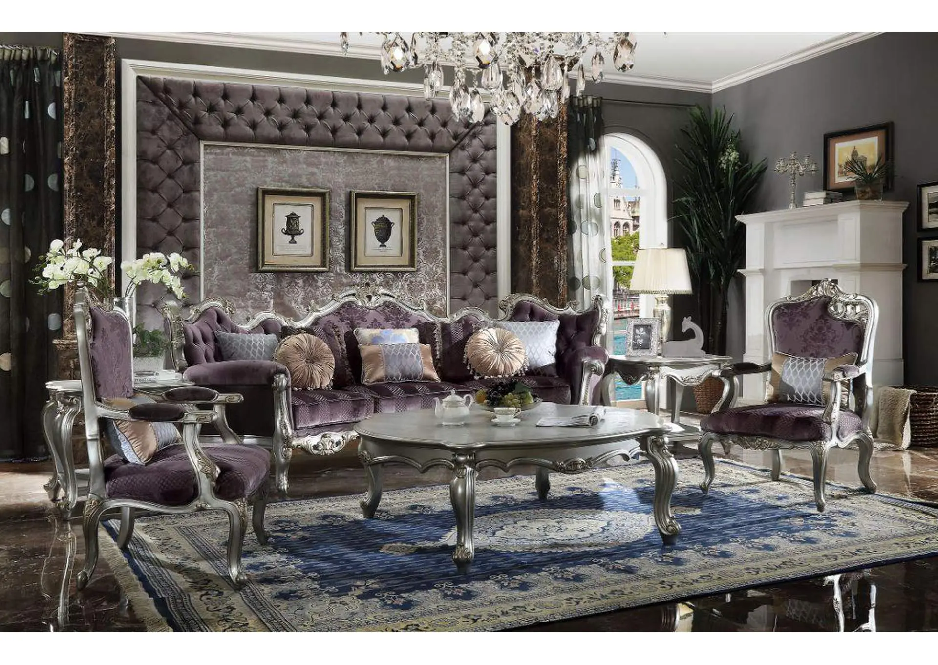 Picardy Sofa with 8 Pillows