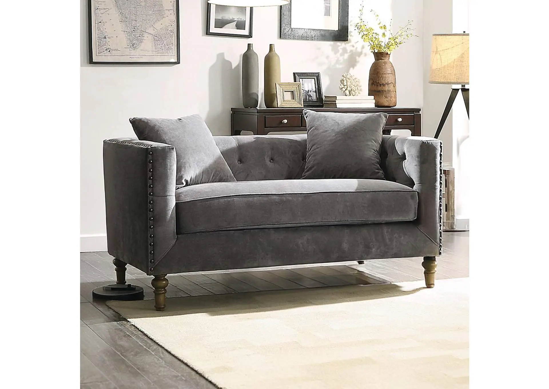 Sidonia Loveseat with 2 Pillows