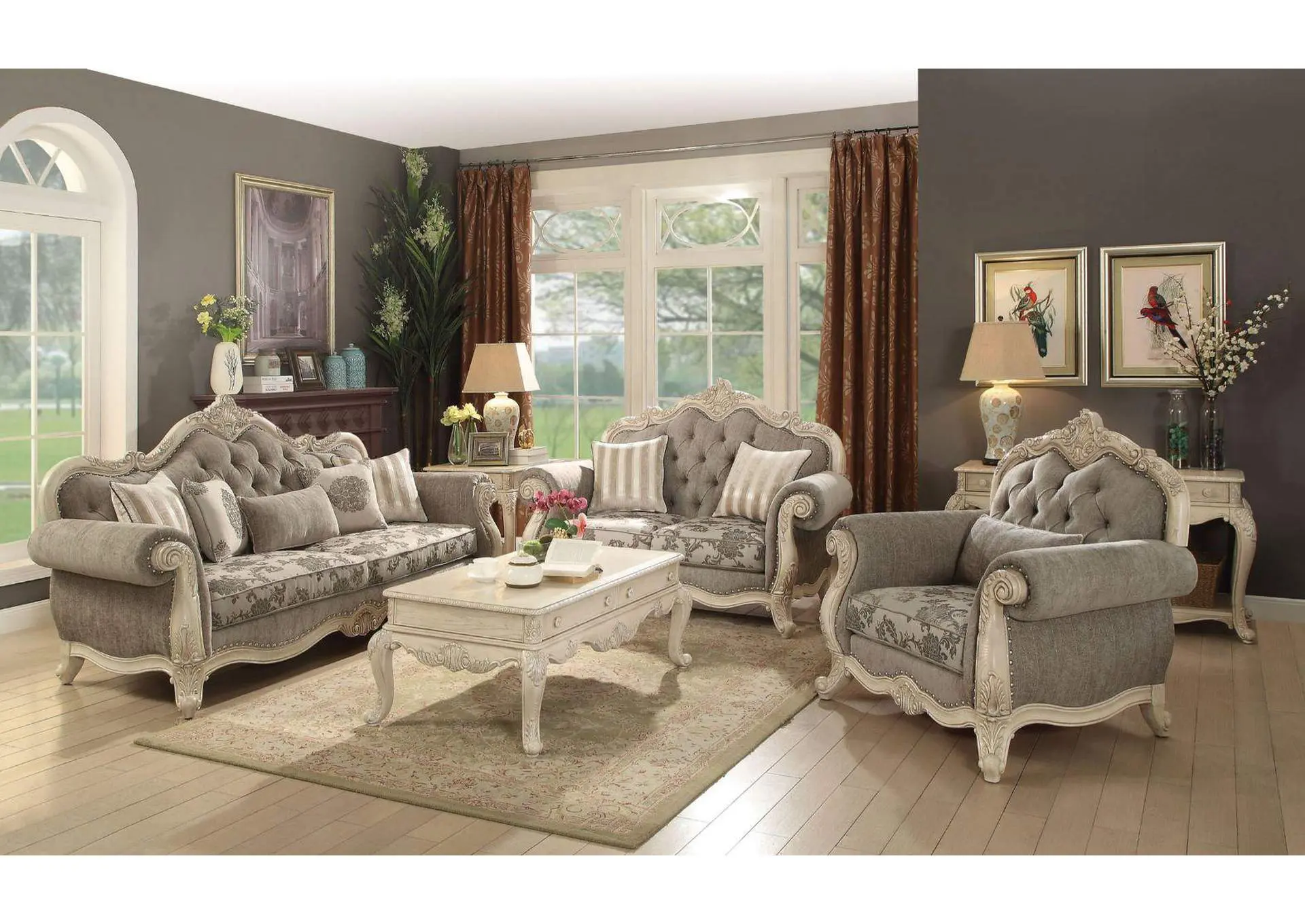 Ragenardus Sofa with 5 Pillows