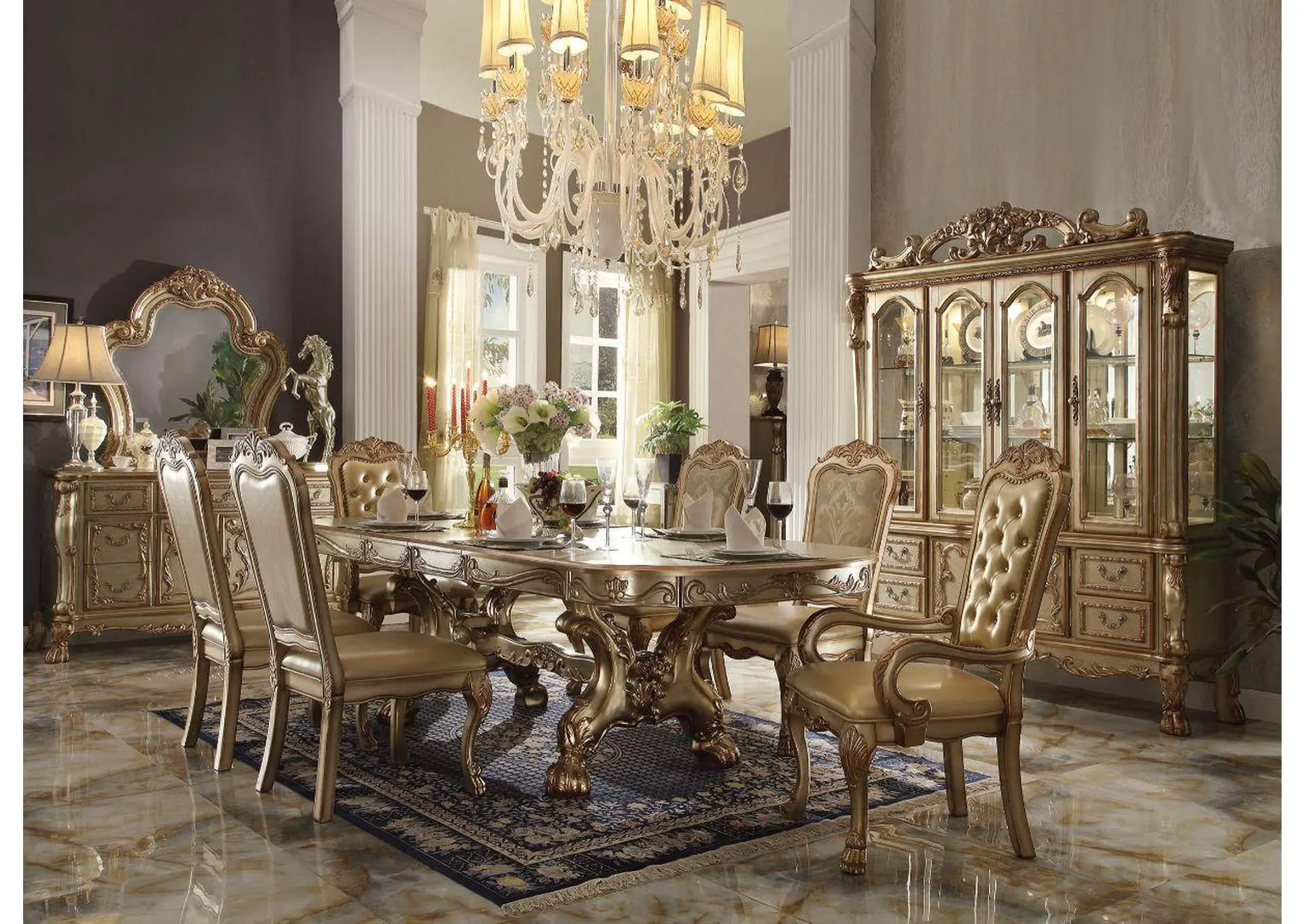 Dresden Dining Table with 2 Leaves