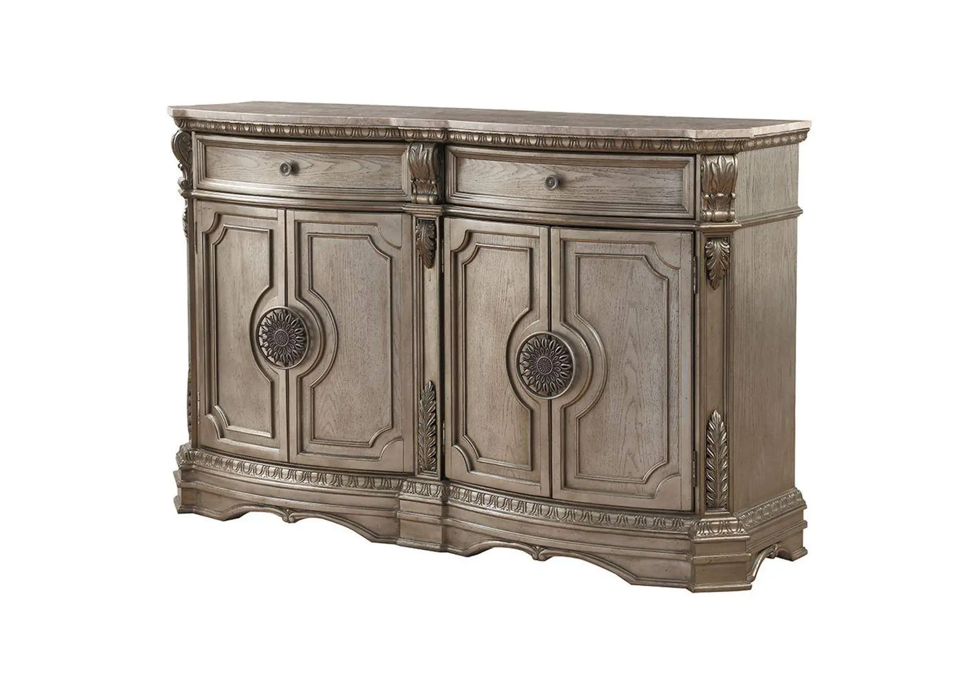 Northville Server with Wood Top
