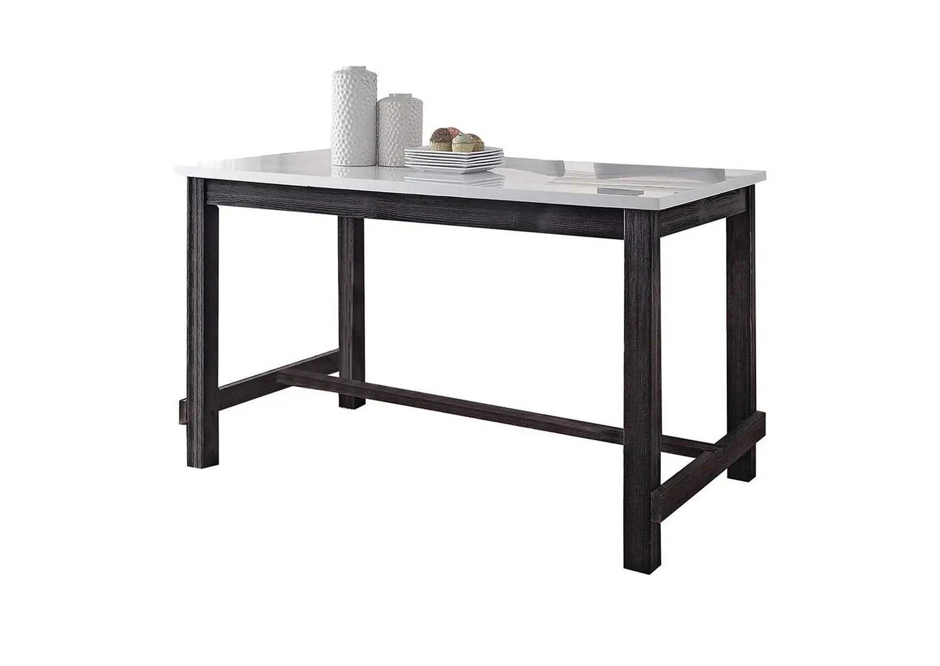 Yelena Counter Height Table with Marble Top