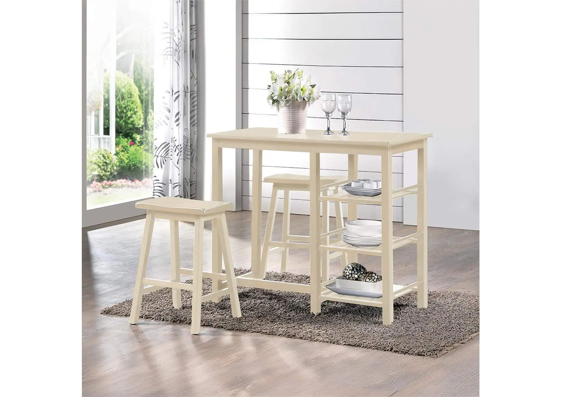 Nyssa 3Pc Counter Height Set