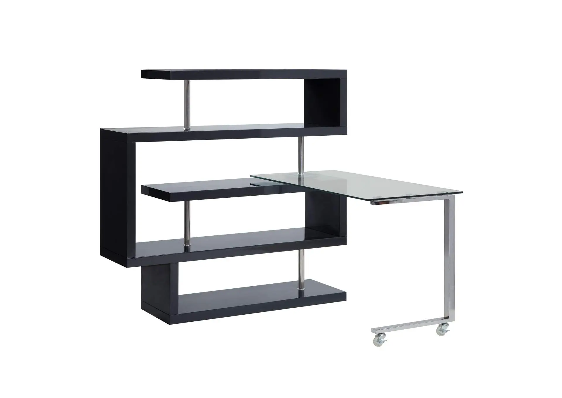 Buck Ii Writing Desk with Bookshelf