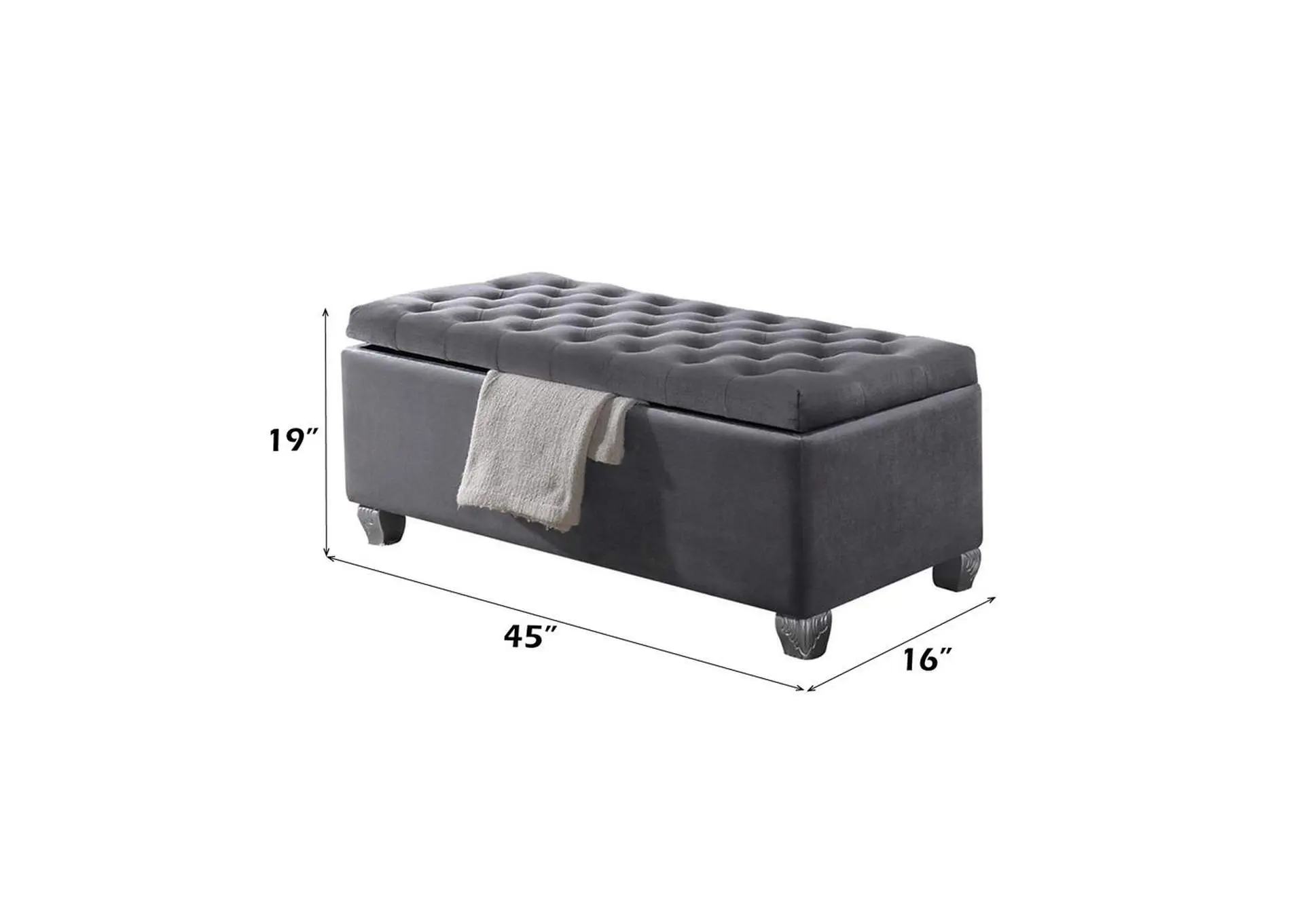 Rebekah Bench with Storage — view 5
