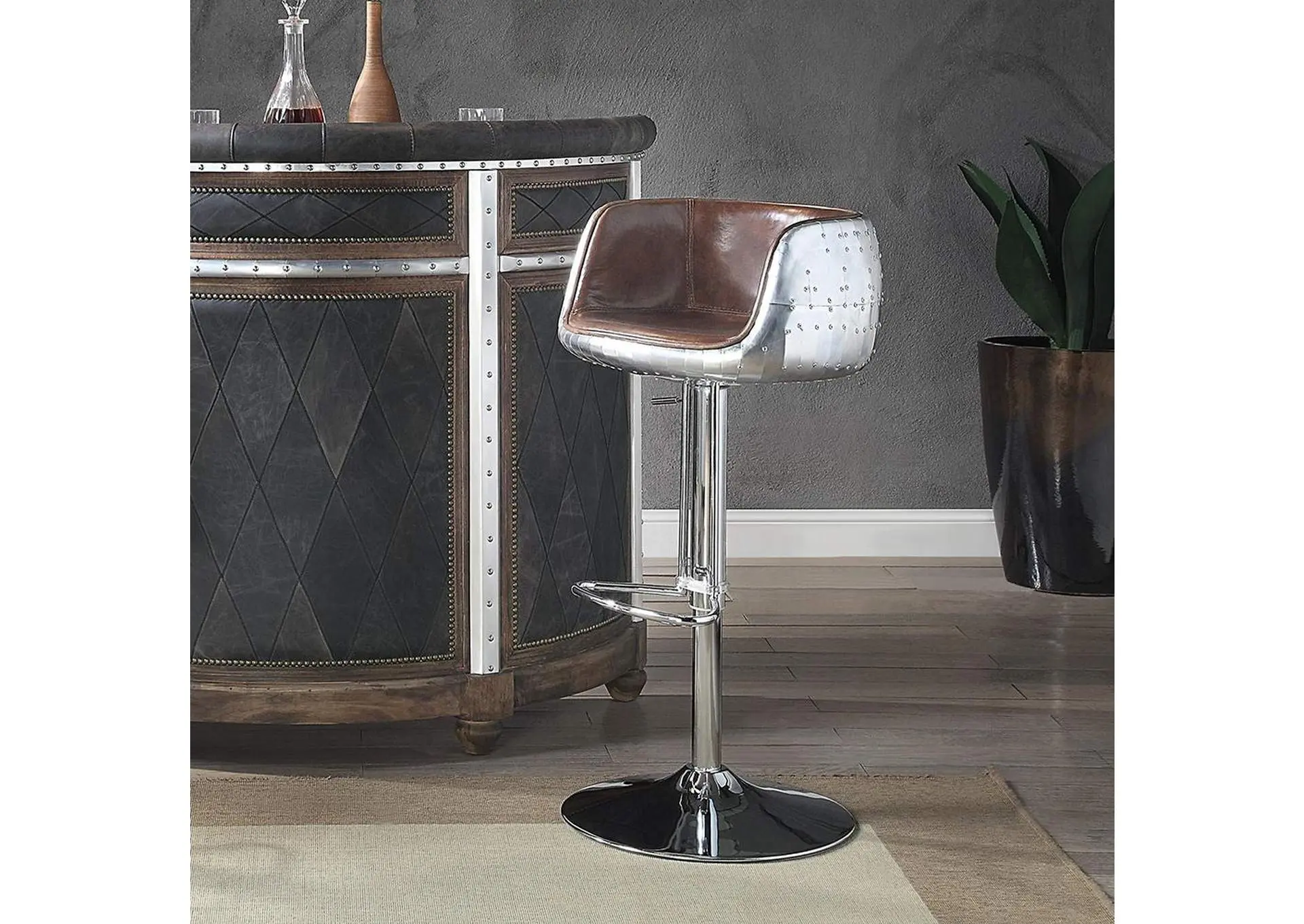 Brancaster Adjustable Stool with Swivel