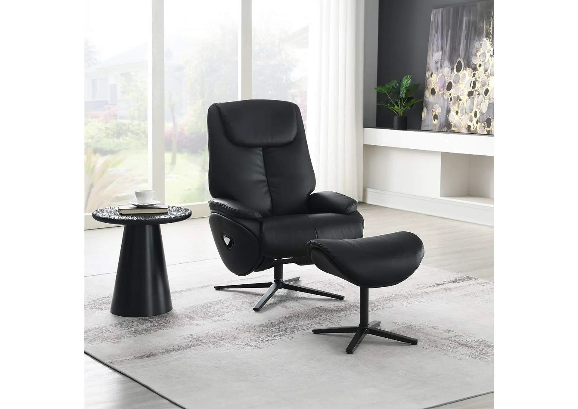 Labonita Motion Accent Chair with Swivel and Ottoman