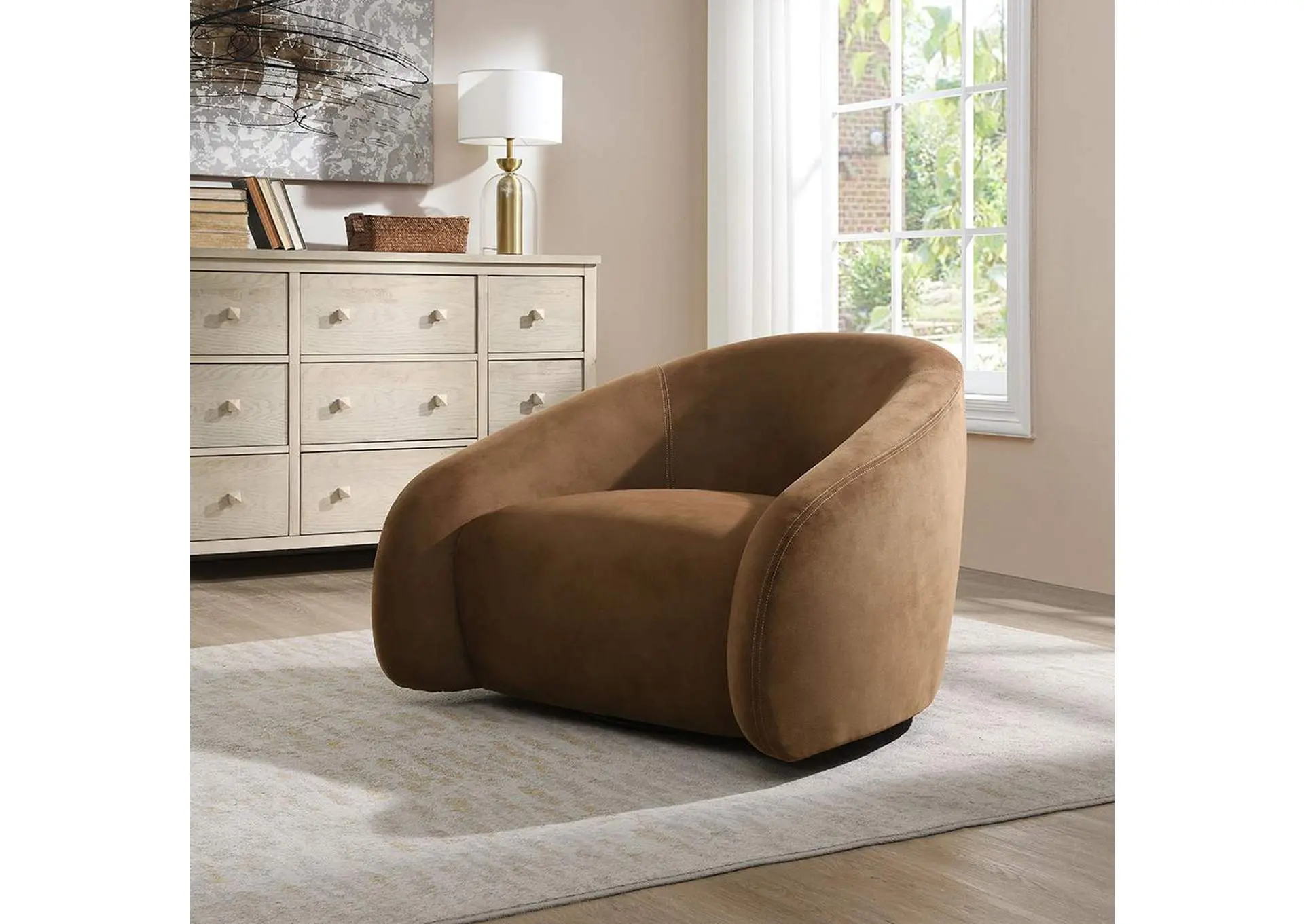 Zoey Accent Chair with Swivel