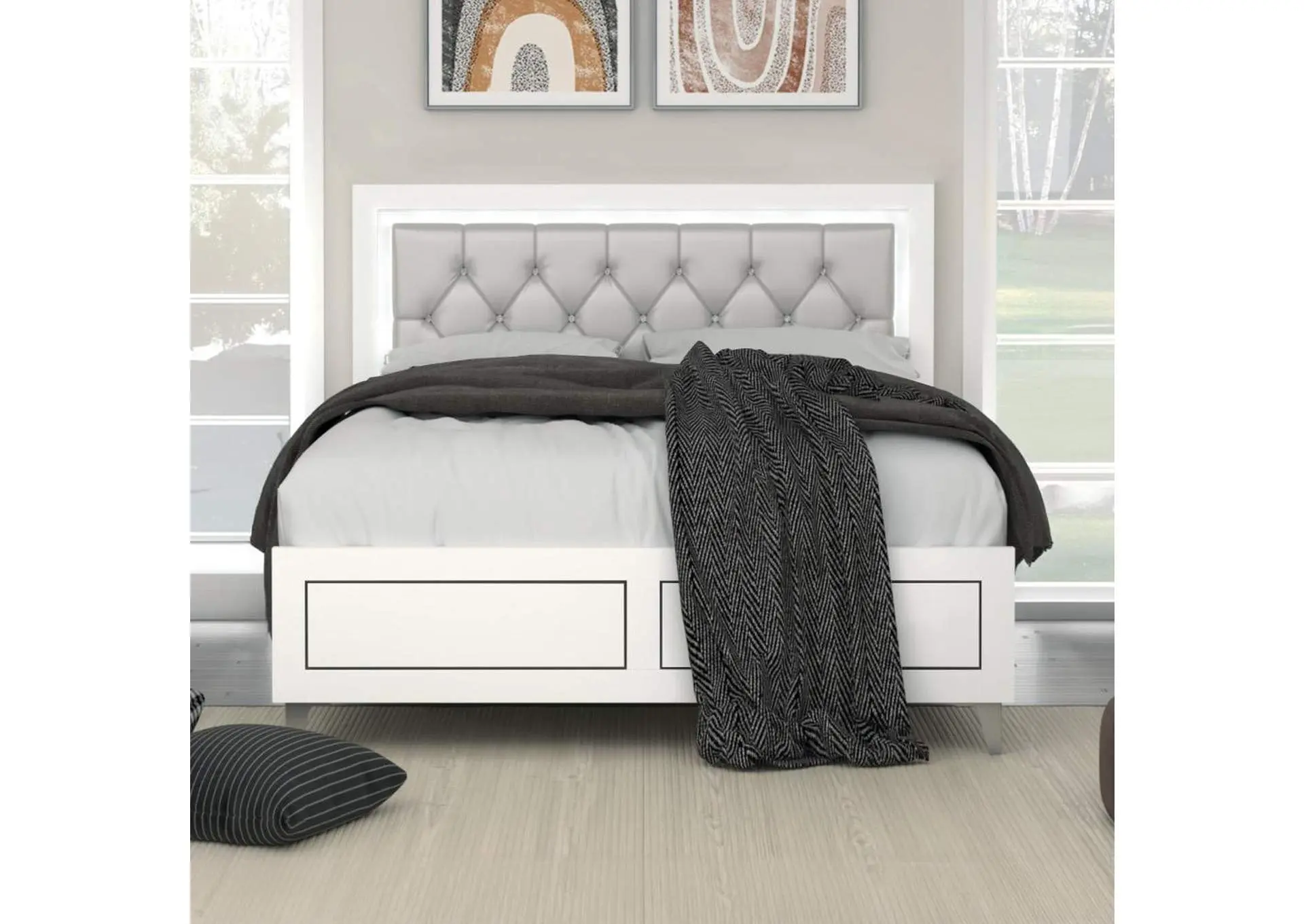 Casilda Ek Bed with Led