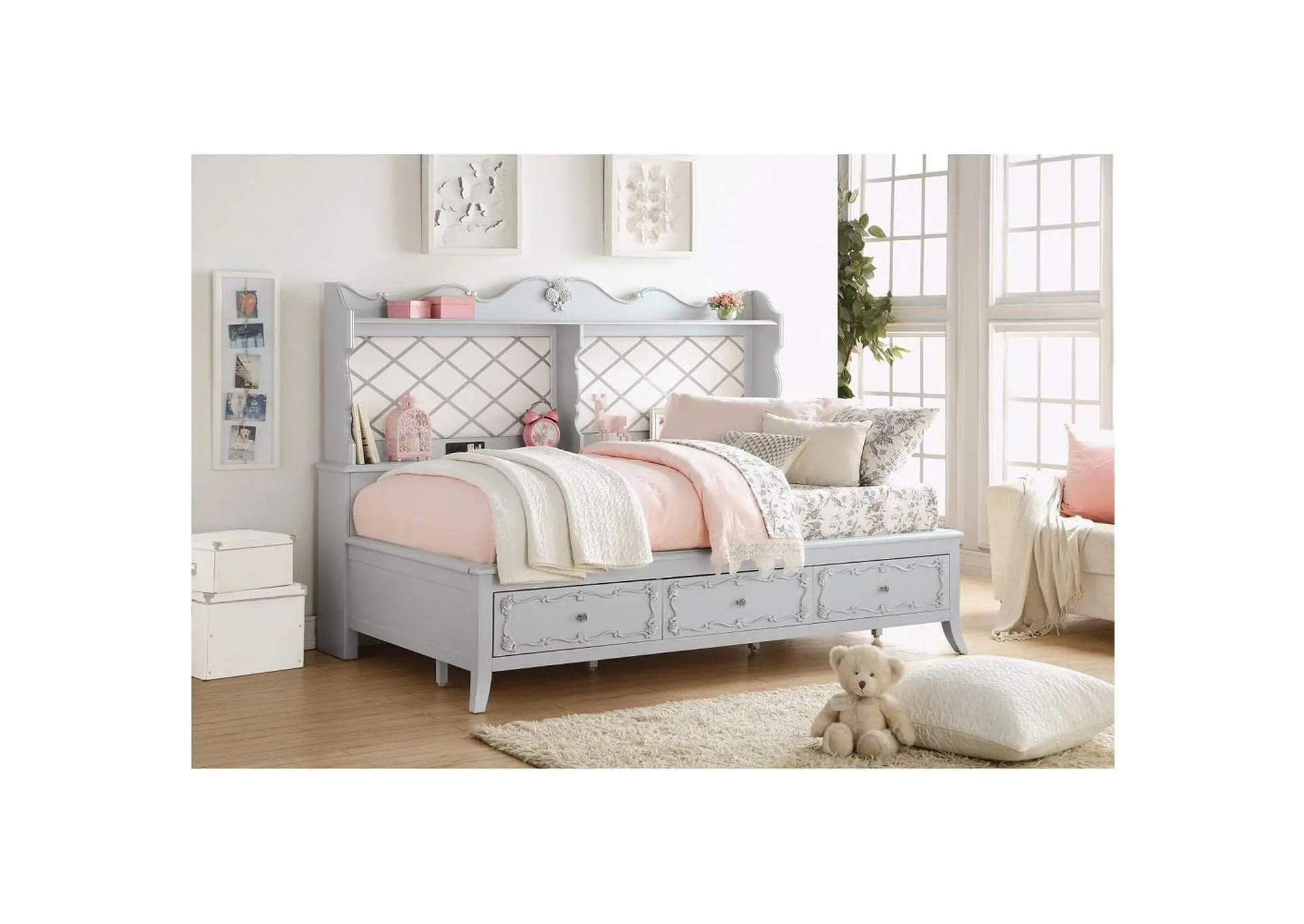 Edalene Daybed with USB and Storage - Twin
