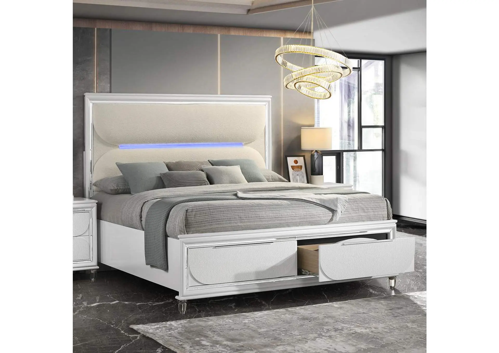 Tarian Ek Bed with Led and Storage