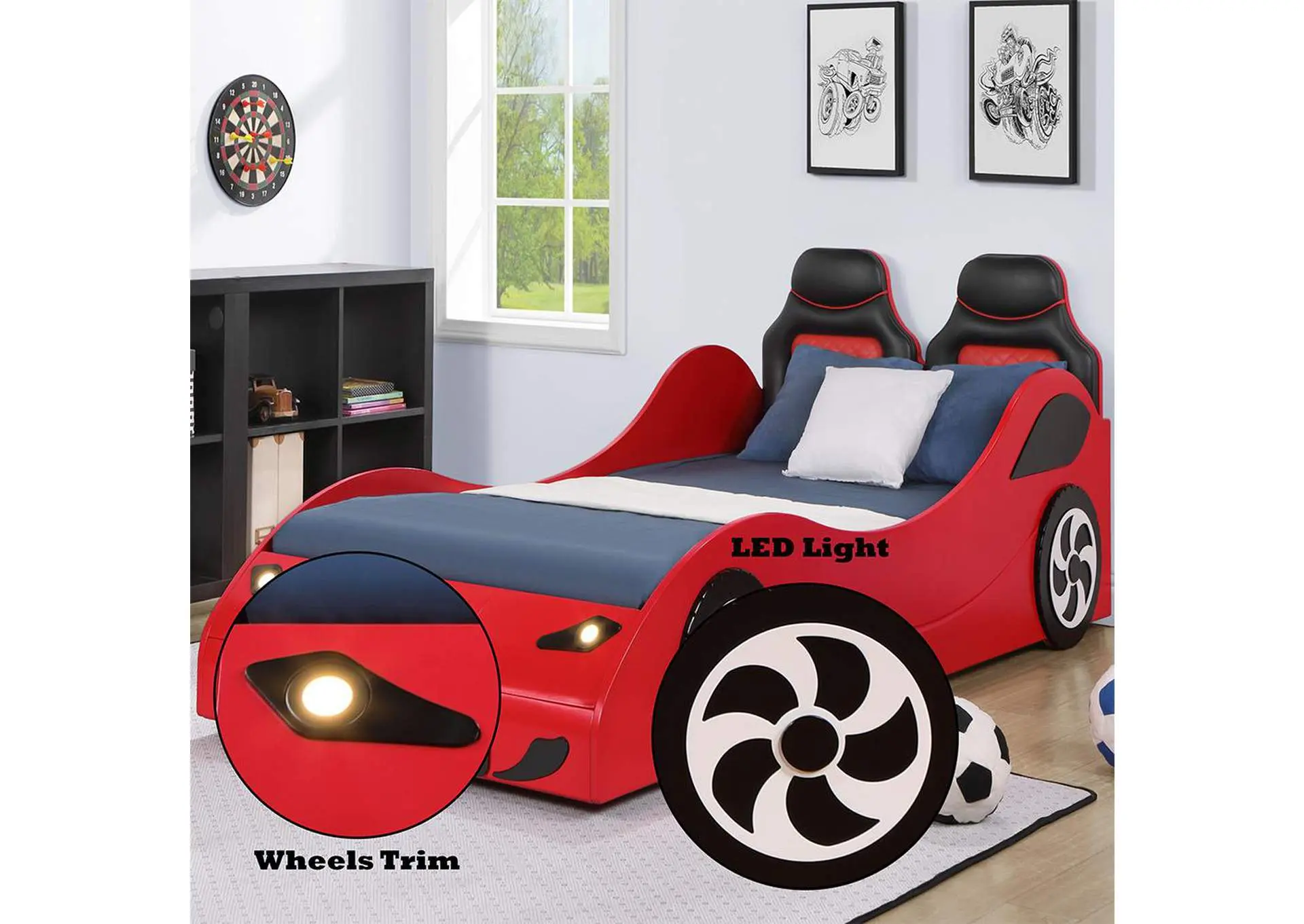 Colen Car Bed - Twin — view 7
