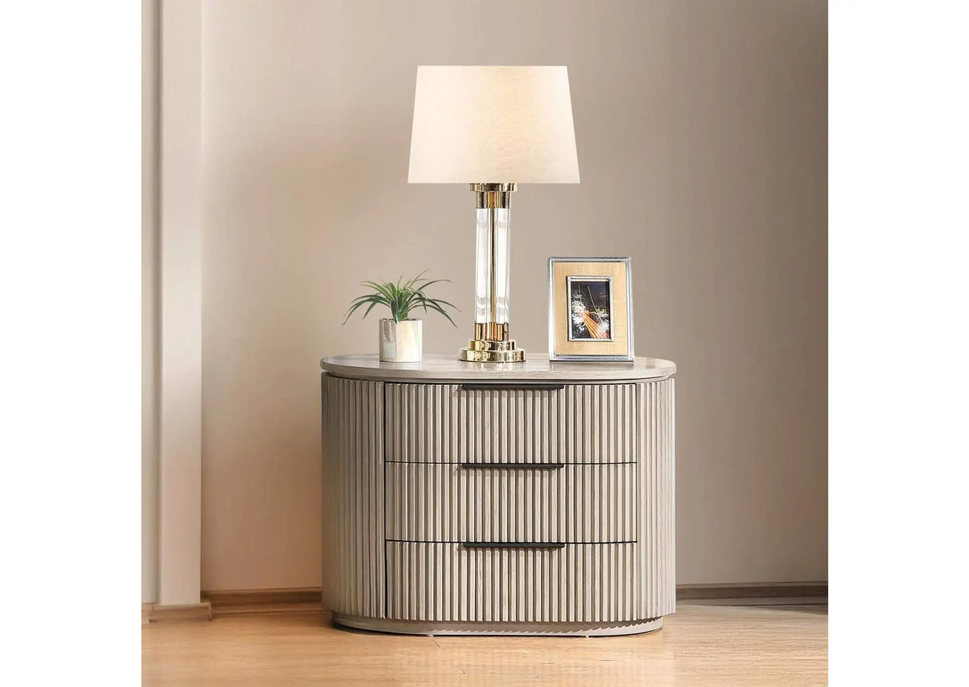 Leanna Nightstand with USB Port