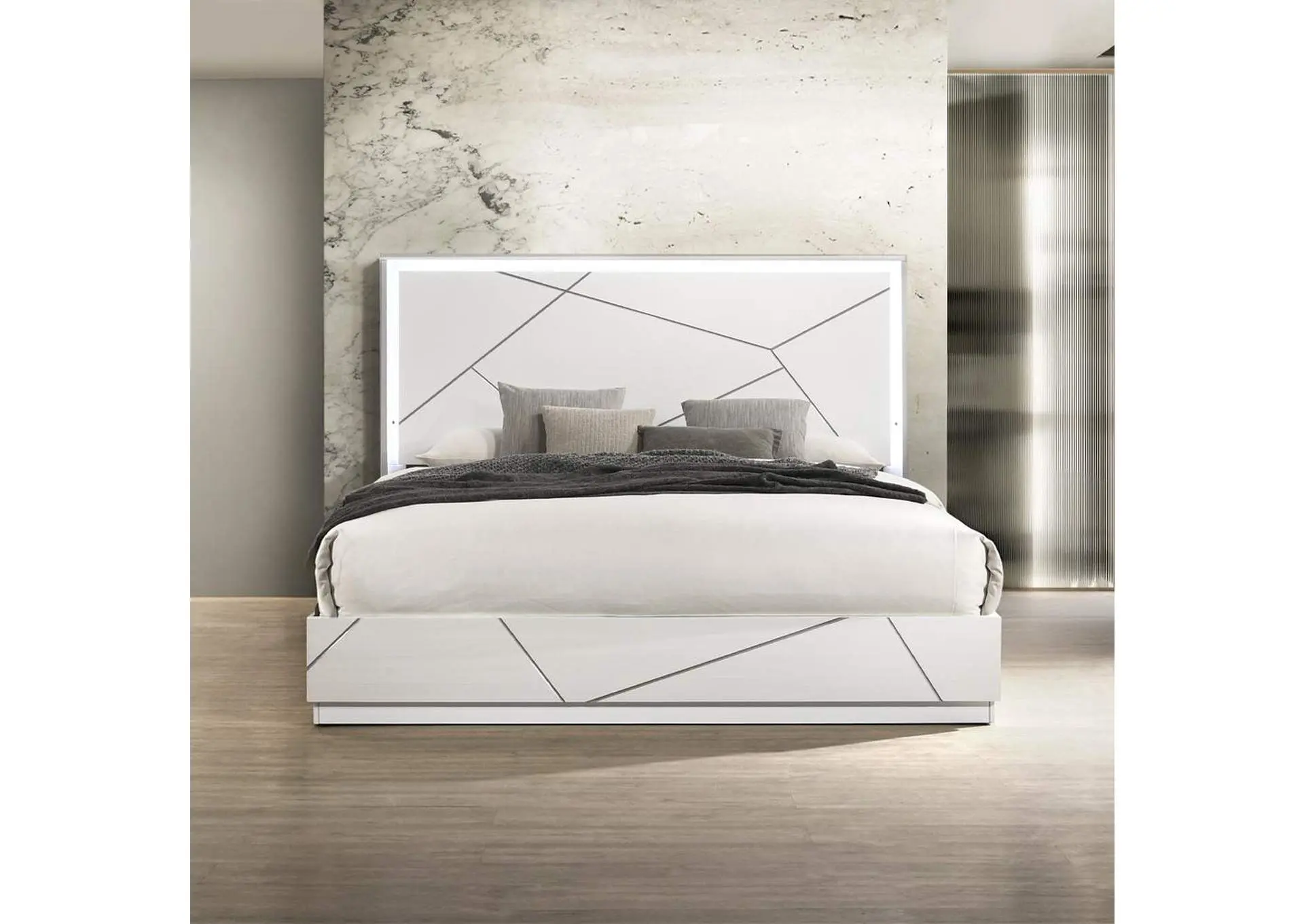 Esther Queen Bed with Led