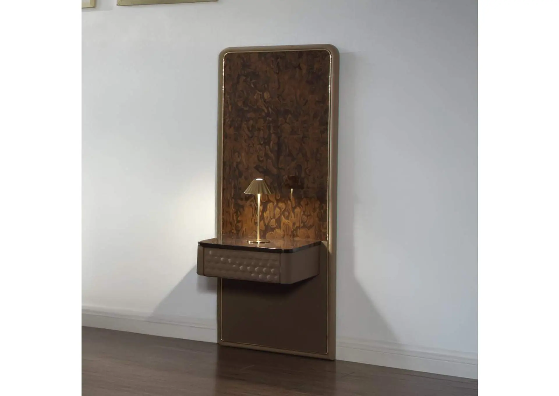 Marcelino Nightstand with Wall Pier - Ek