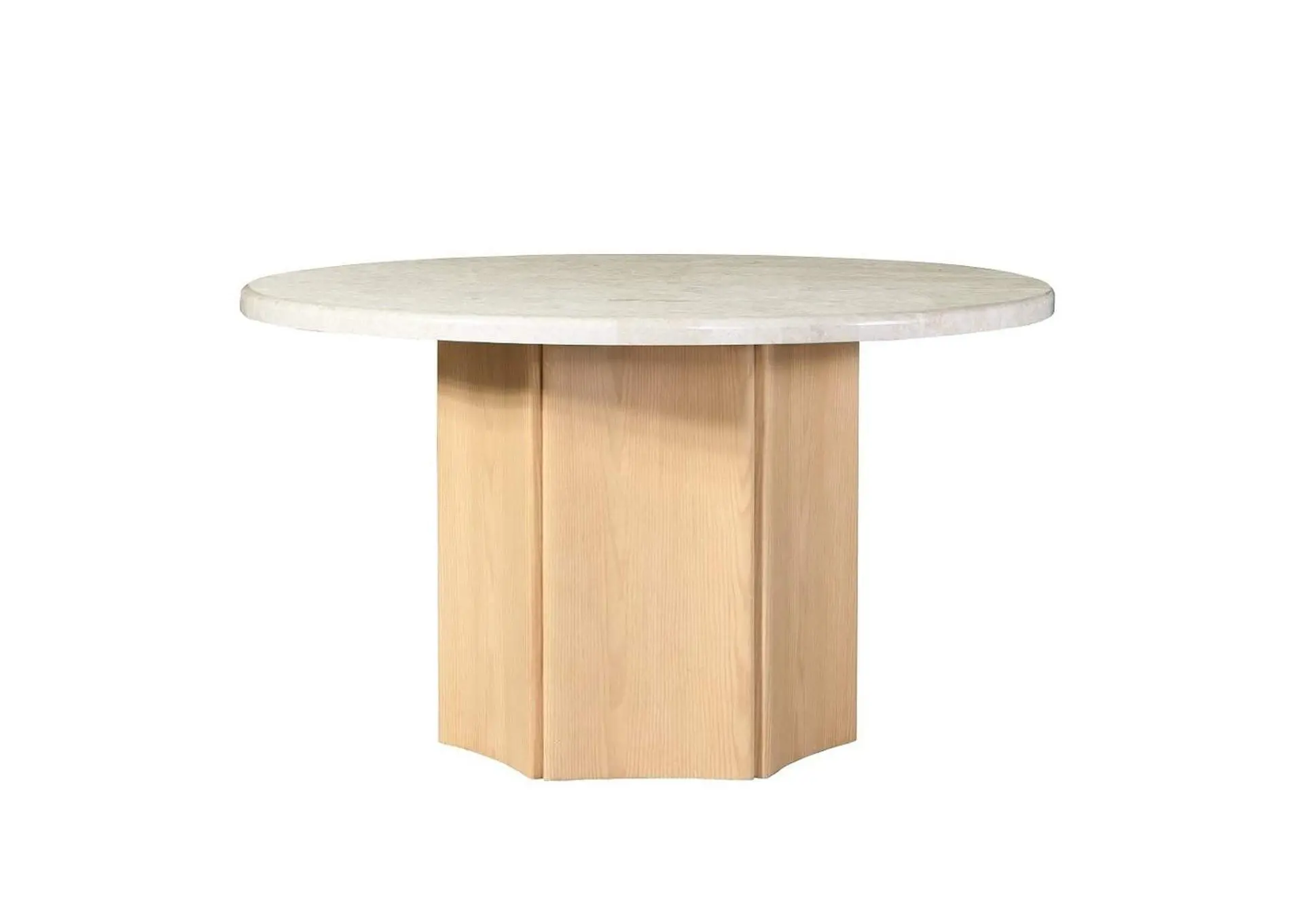 Qwin Round Dining Table with Marble Top
