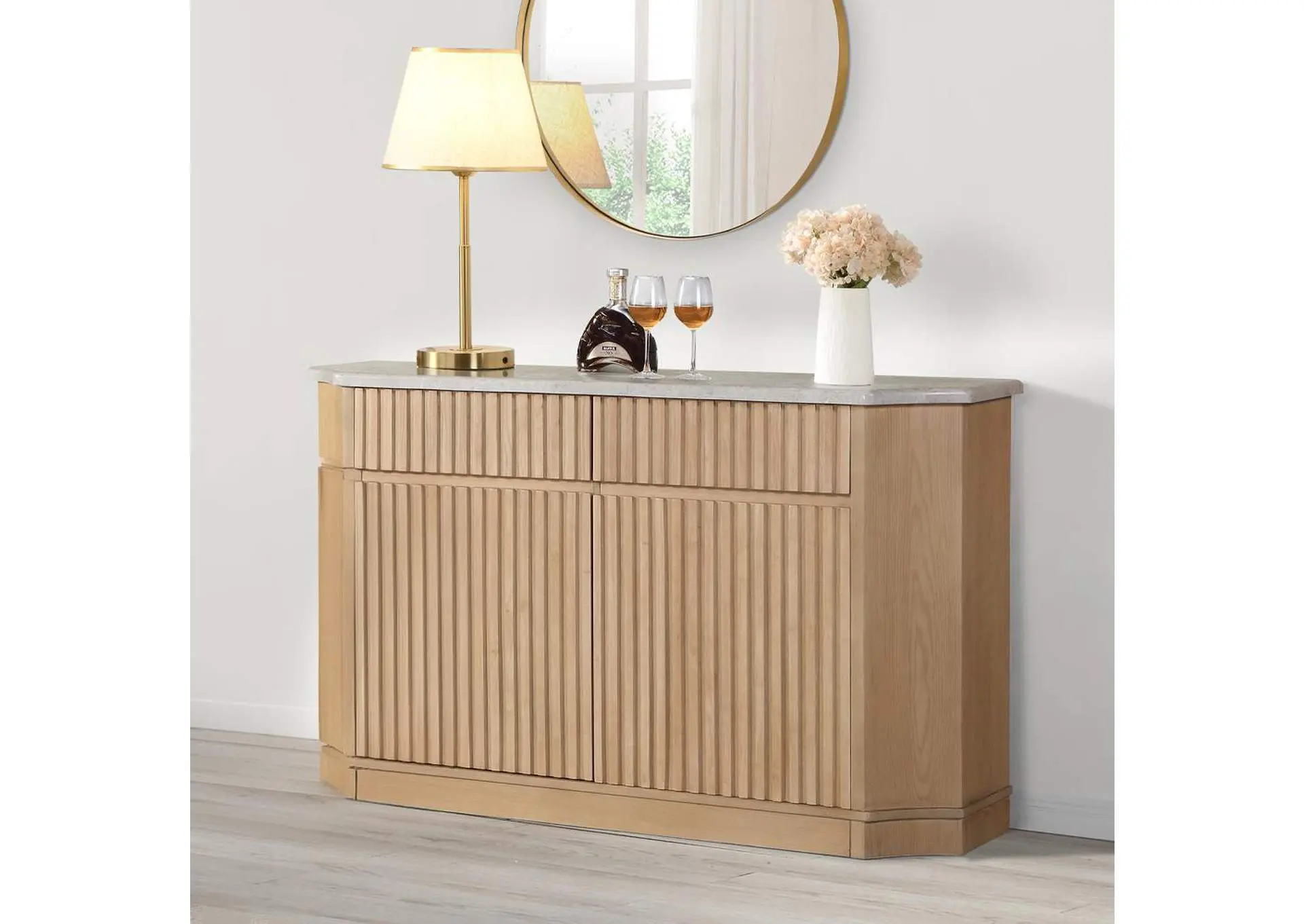 Qwin Server with Marble Top