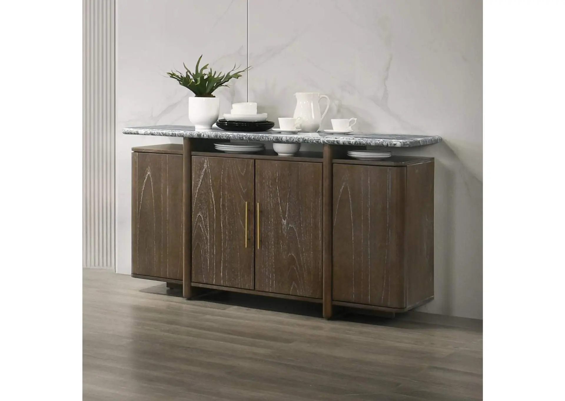 Dillon Server with Marble Top