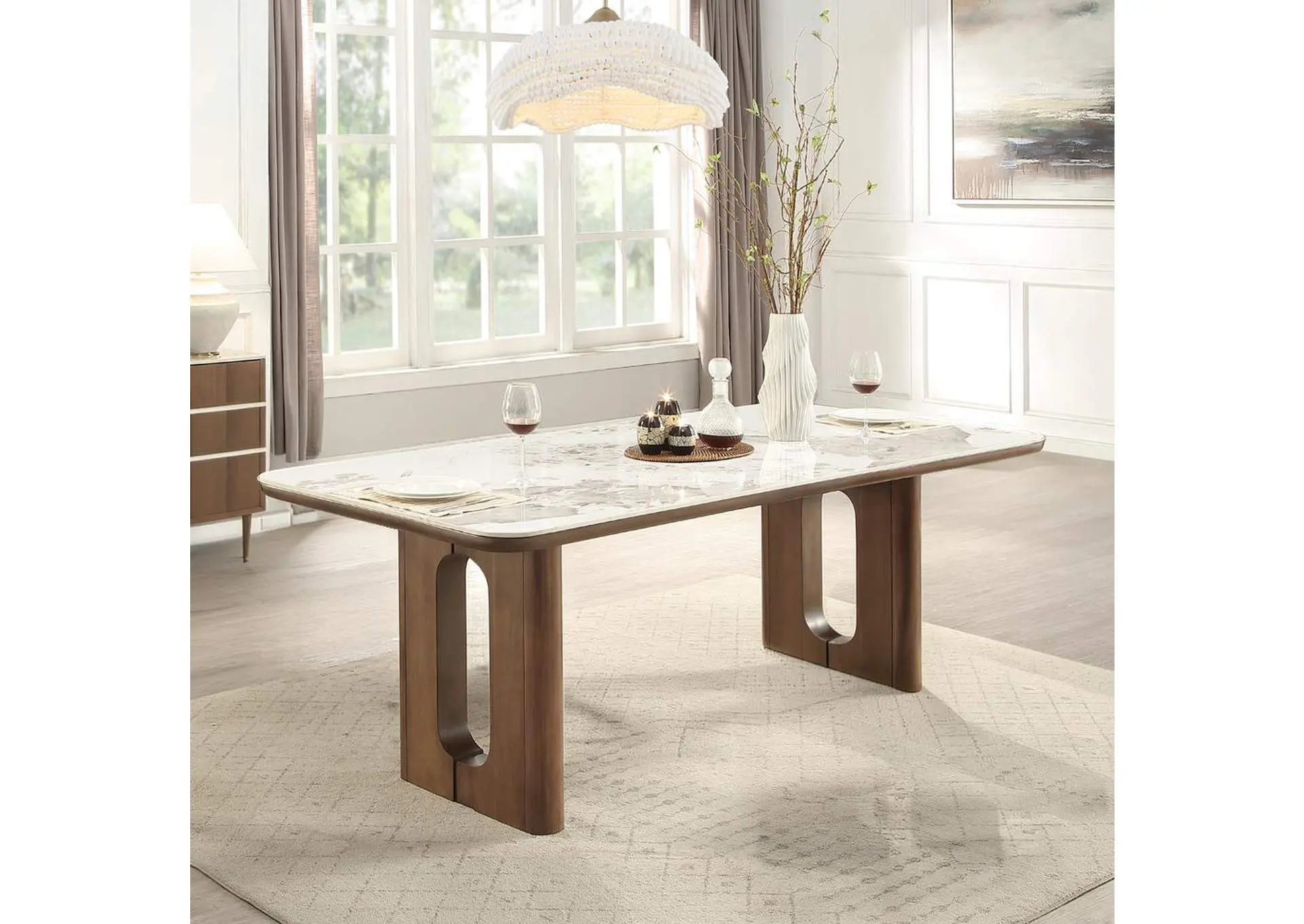 Harvey Dining Table with Ceramic Top