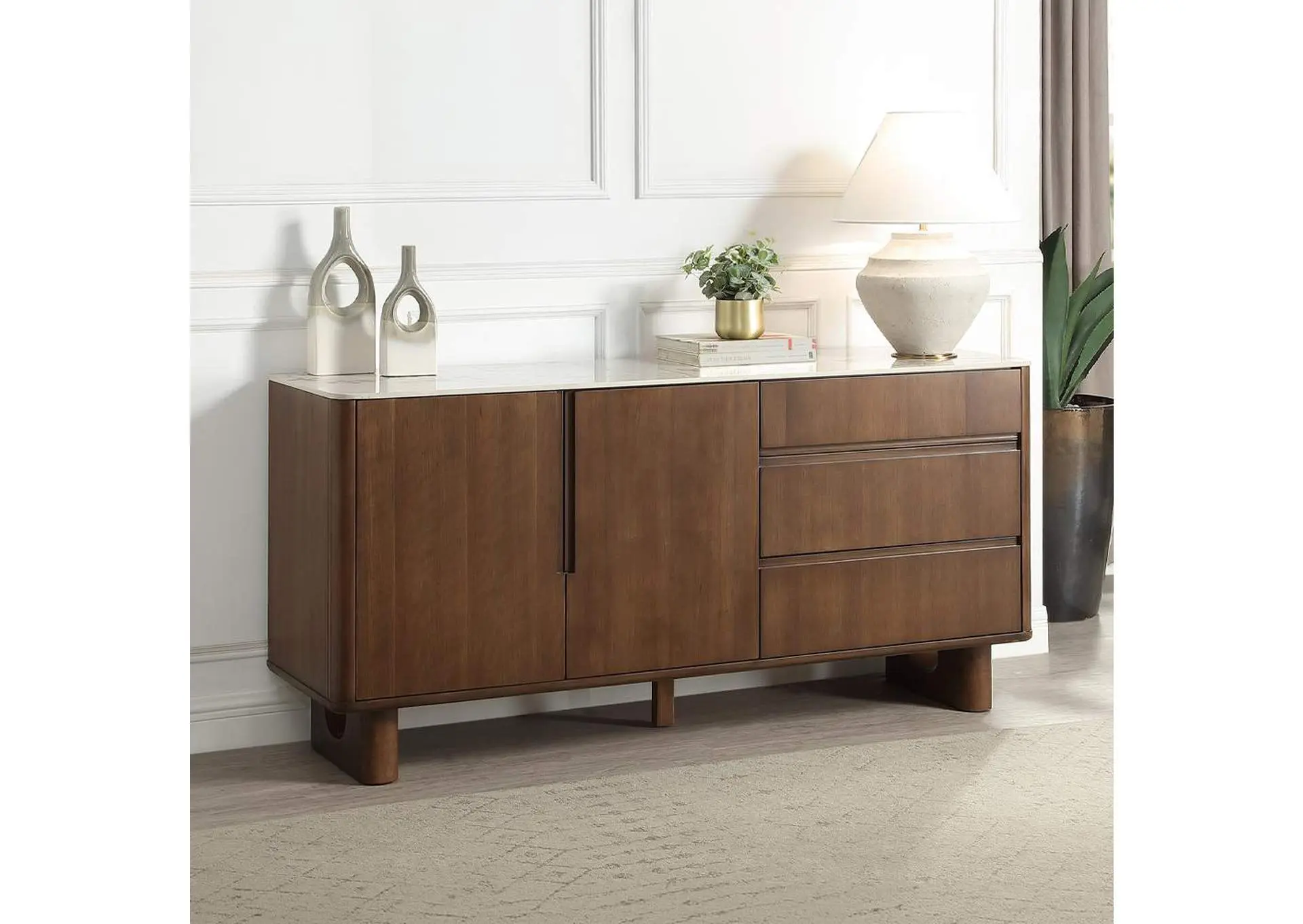 Harvey Server with Ceramic Top