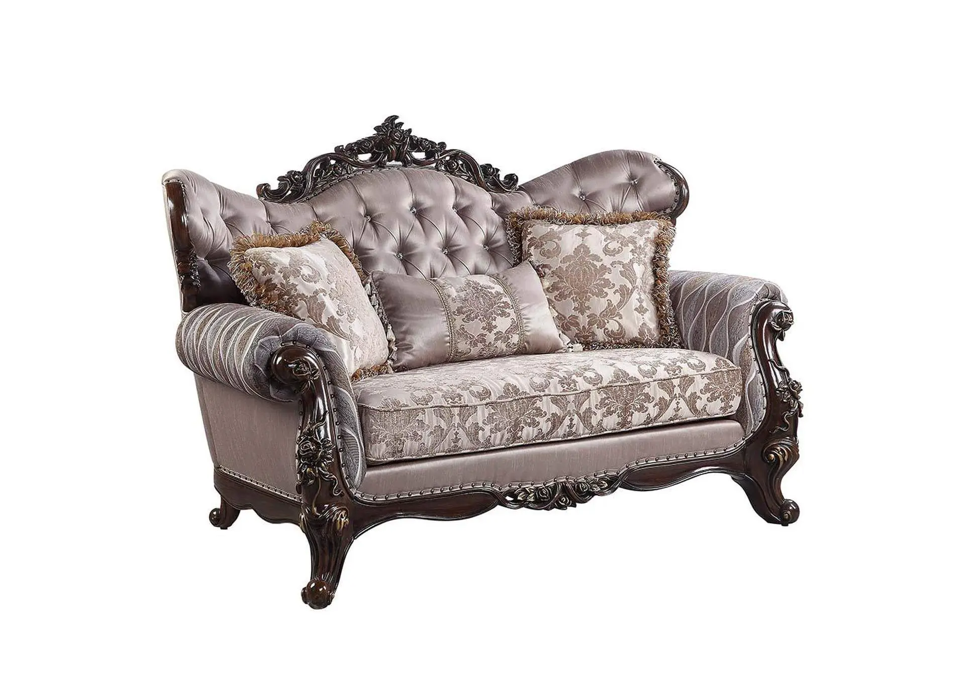 Benbek Loveseat with 3 Pillows