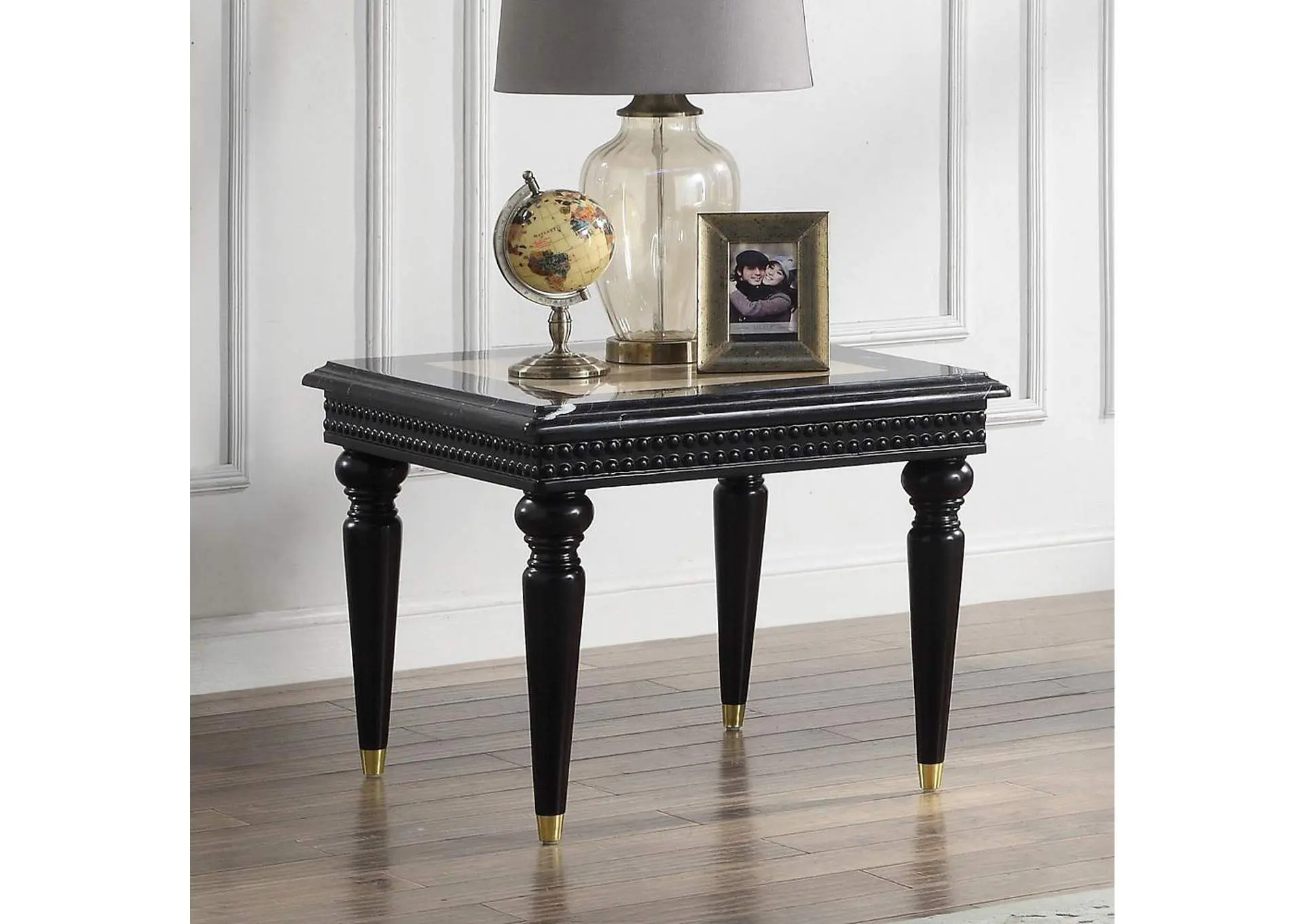 Tayden End Table with Marble Top
