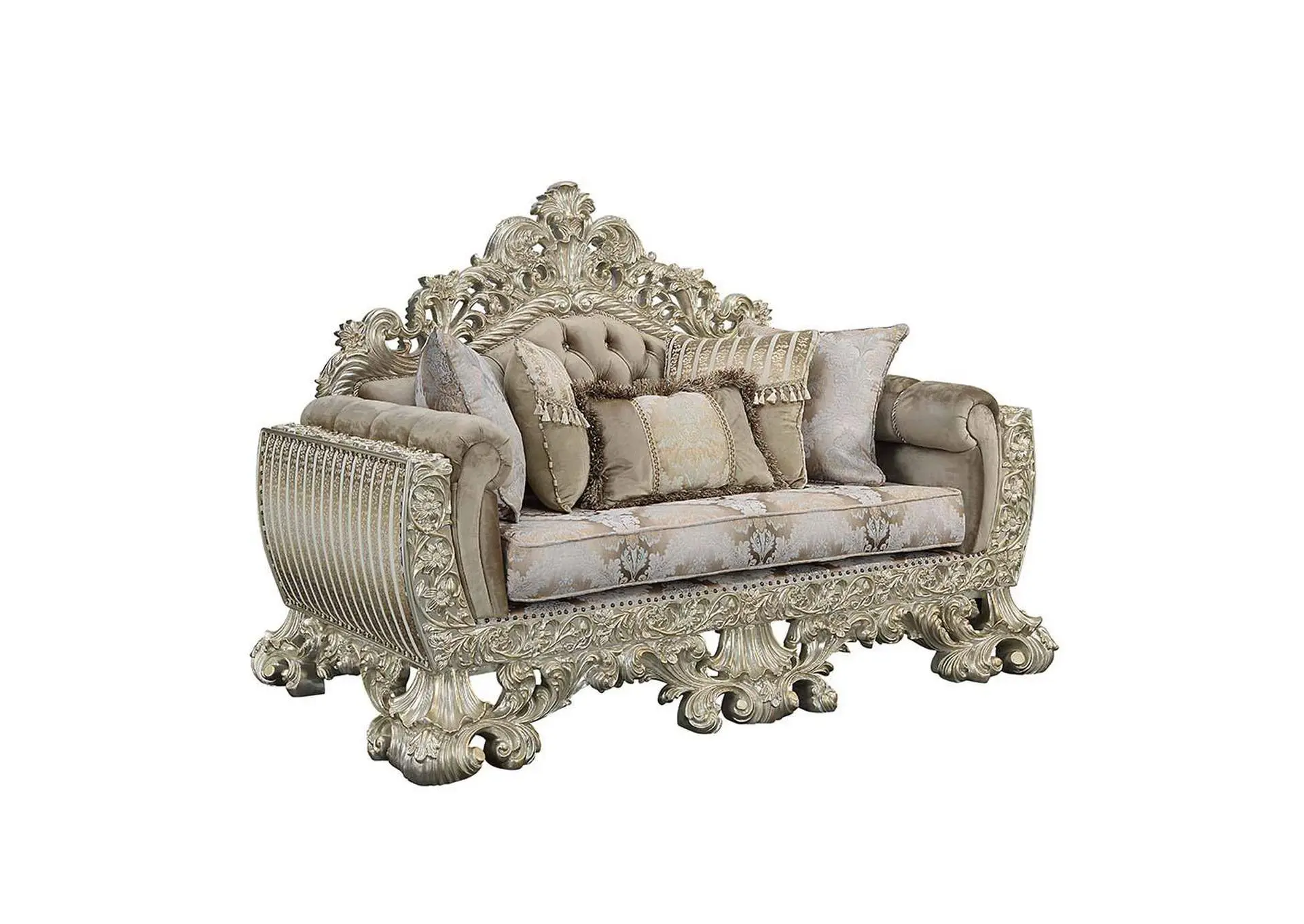 Sorina Loveseat with 5 Pillows