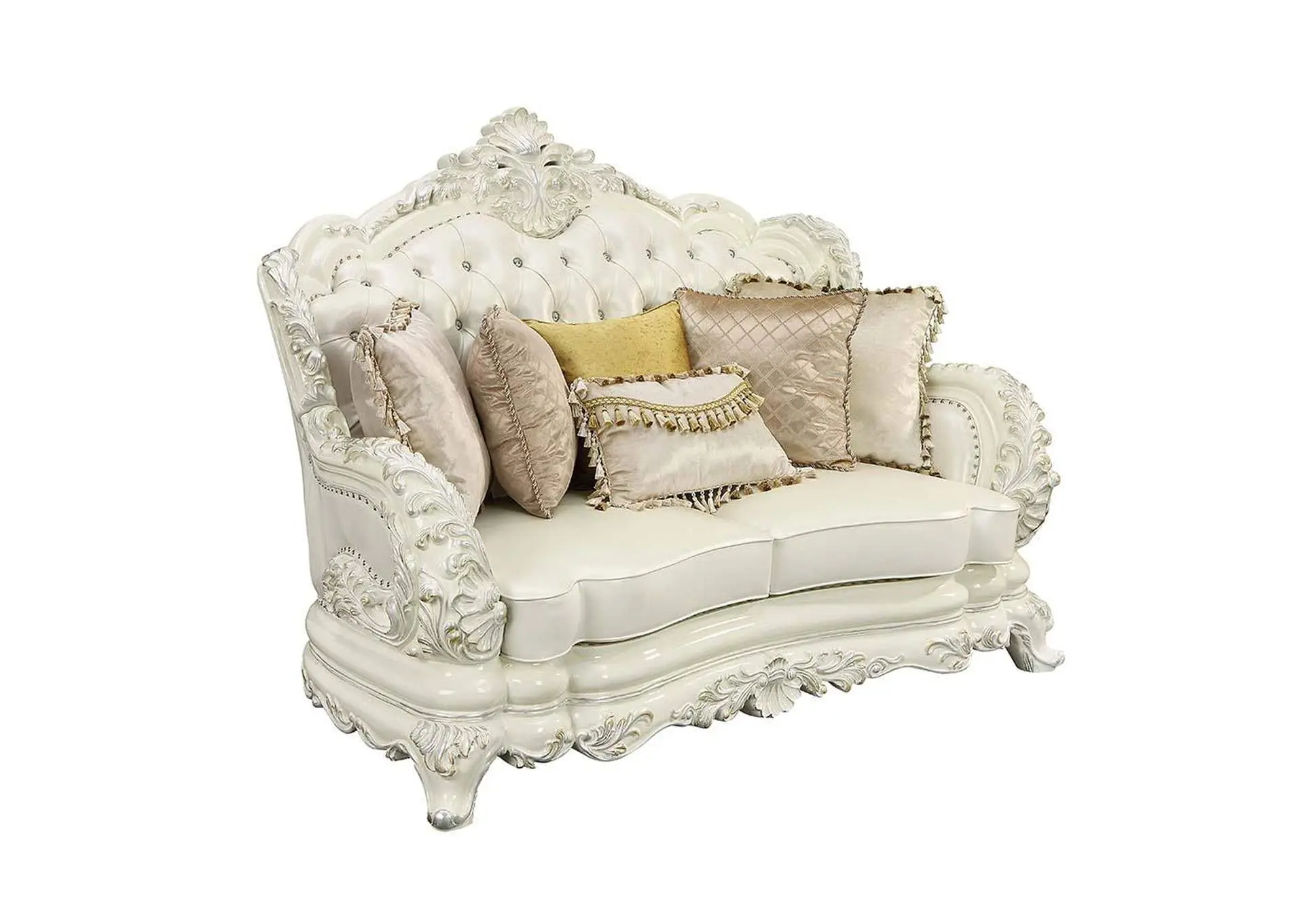 Adara Loveseat with 5 Pillows