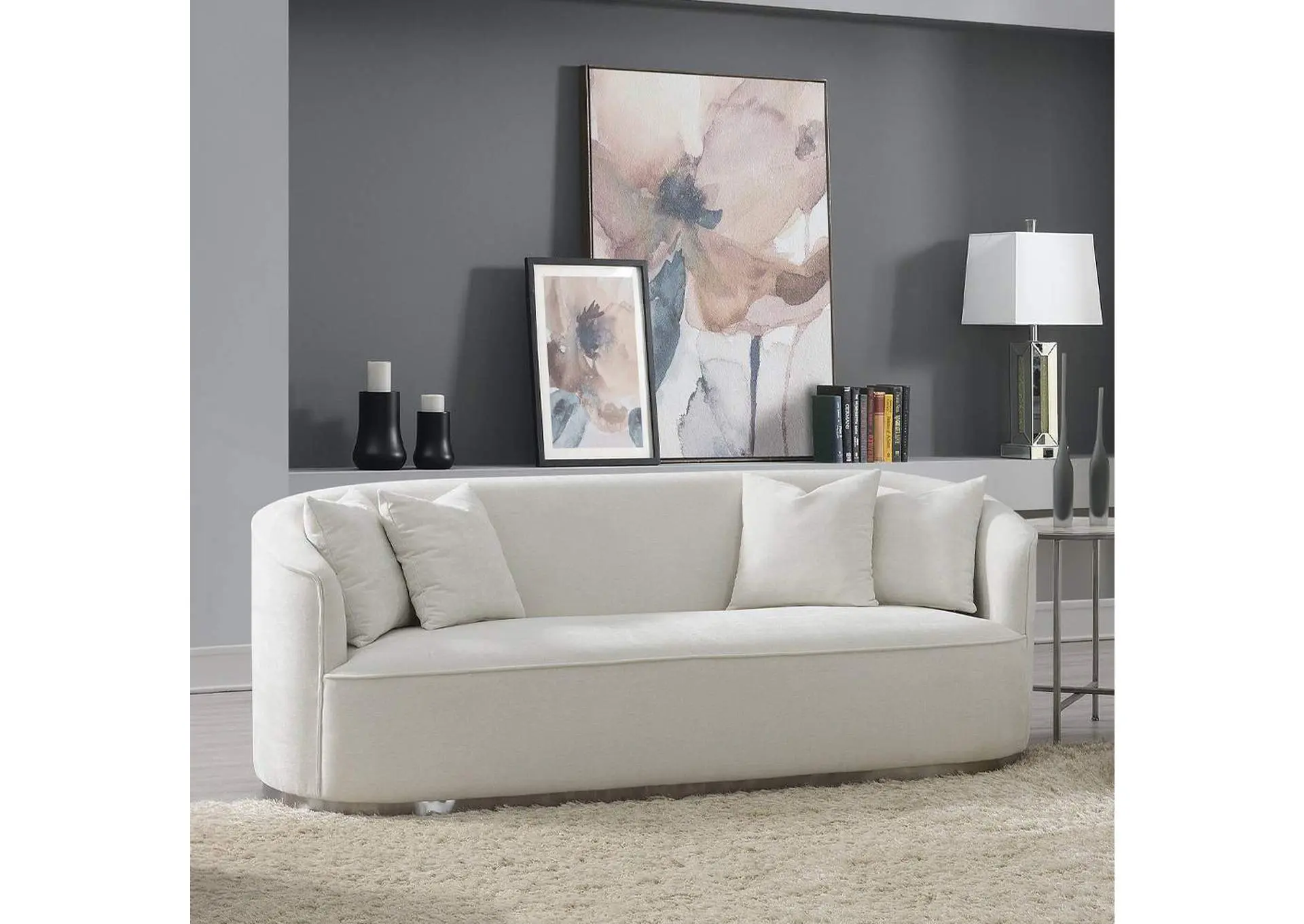 Odette Sofa with 4 Pillows