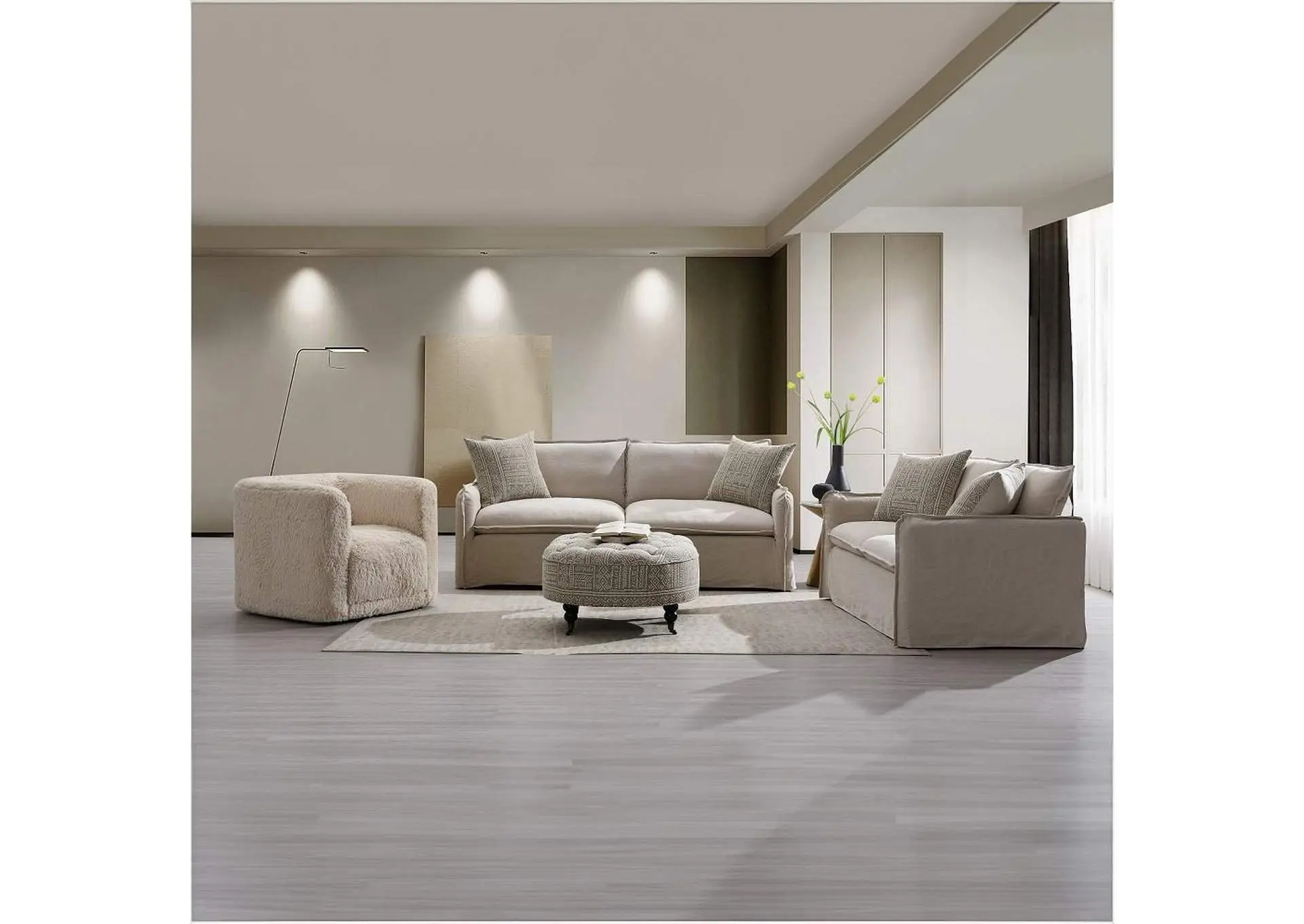 Upendo Loveseat with 2 Pillows