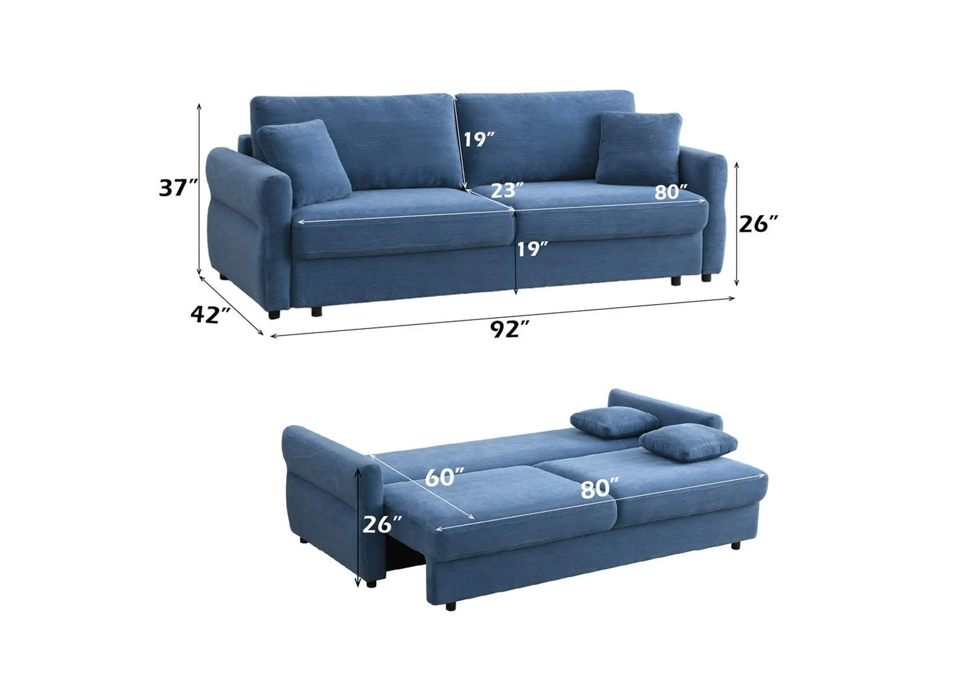 Haran Sofa with Sleeper — view 10