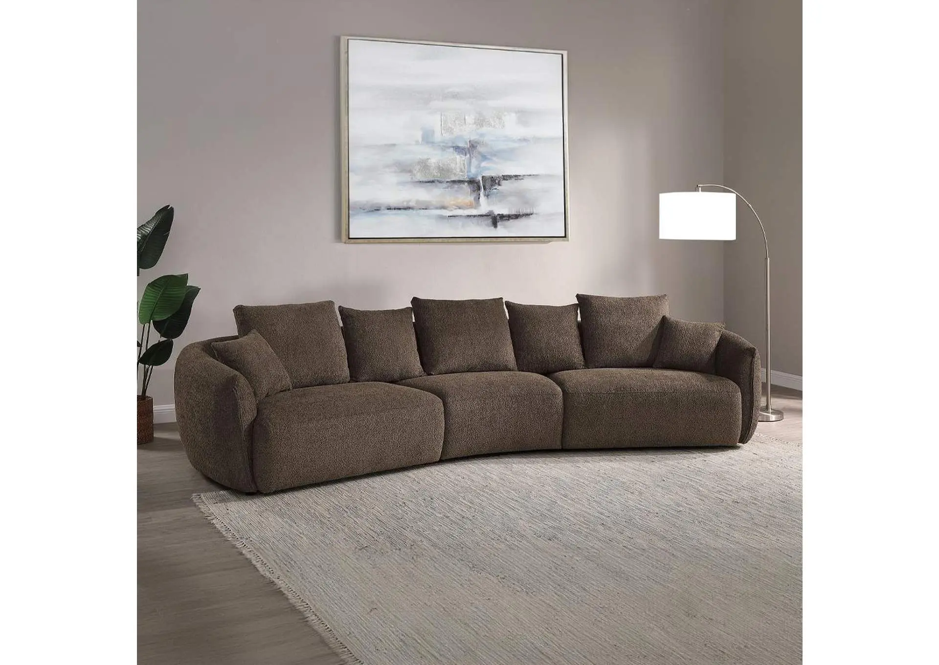 Bash Sofa with 7 Pillows