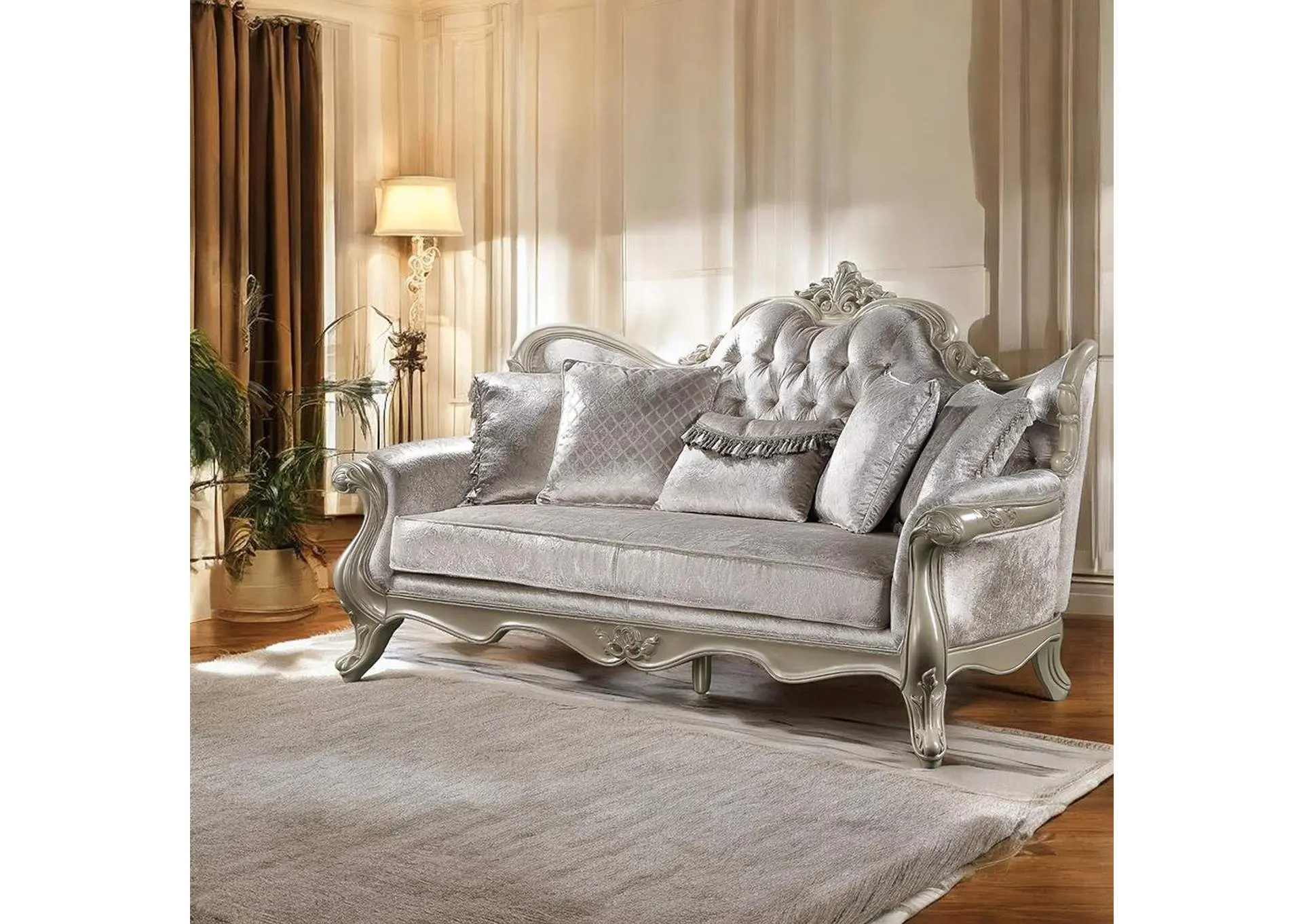 Libertee Sofa with 5 Pillows
