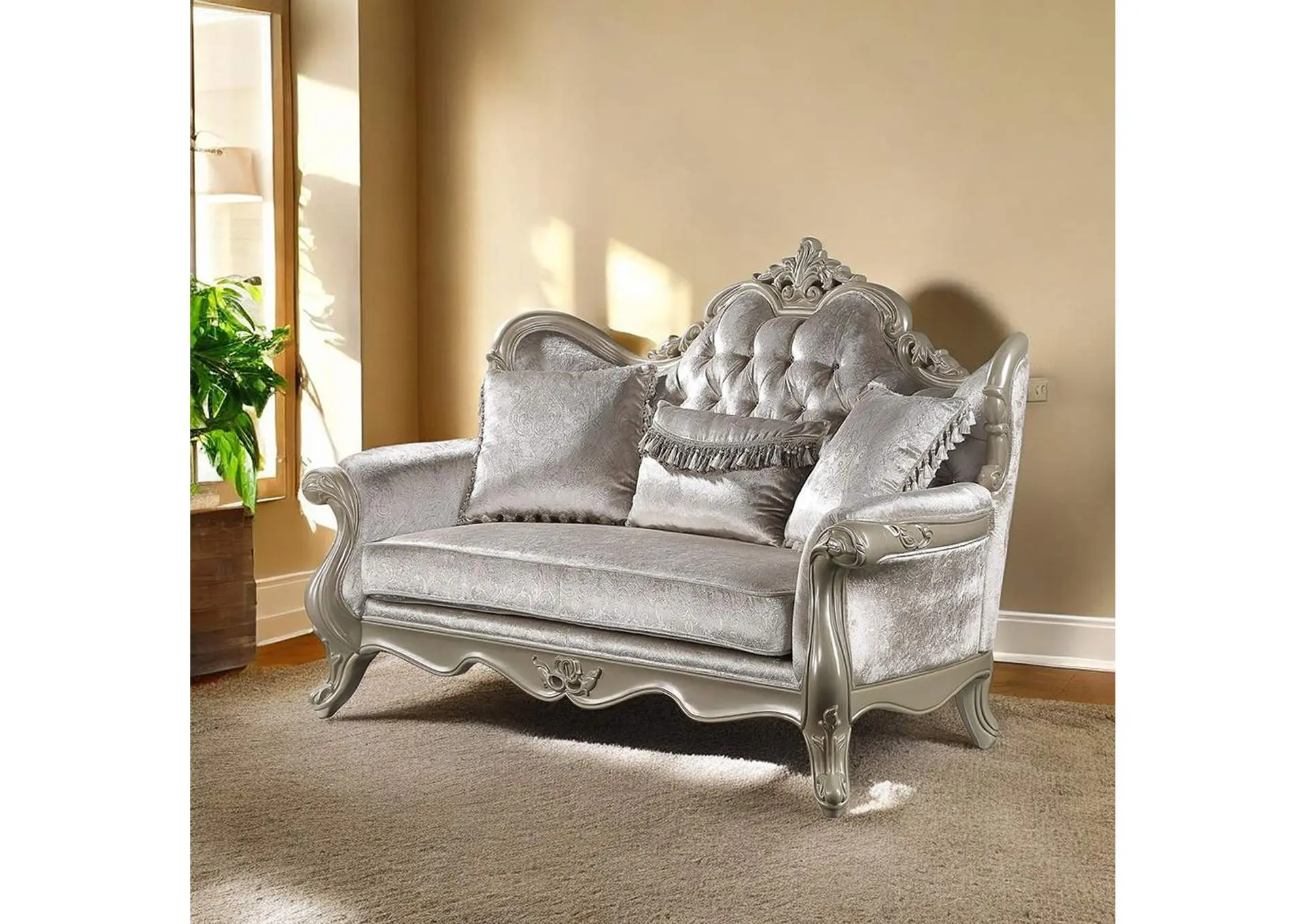 Libertee Loveseat with 3 Pillows