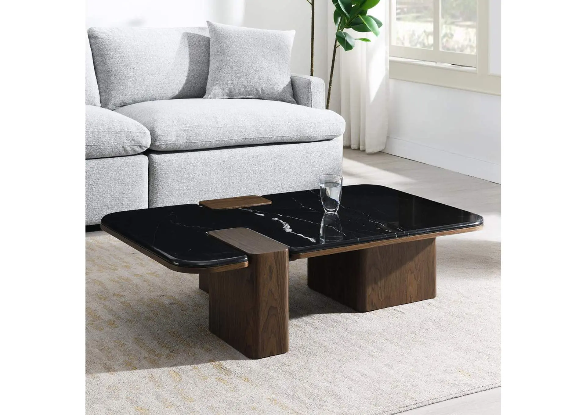 Dana Coffee Table with Natural Marble