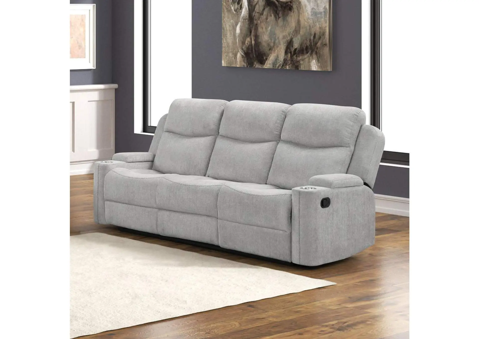 Galya Motion Loveseat with Console