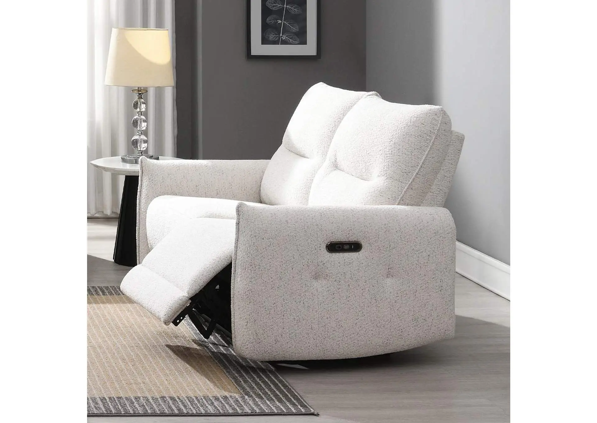 Lalisa Power Motion Loveseat with USB Port