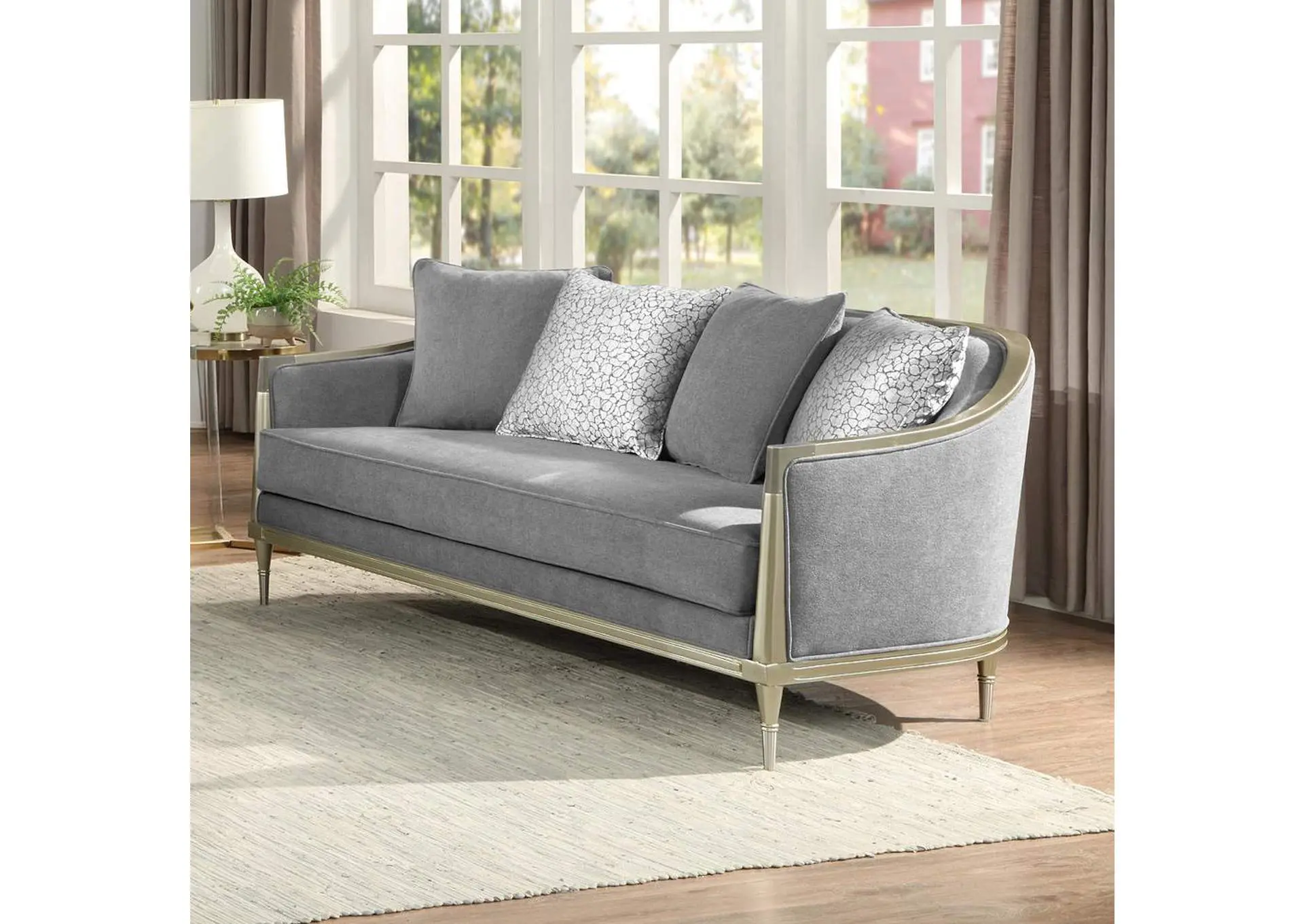 Fernando Loveseat with 4 Pillows